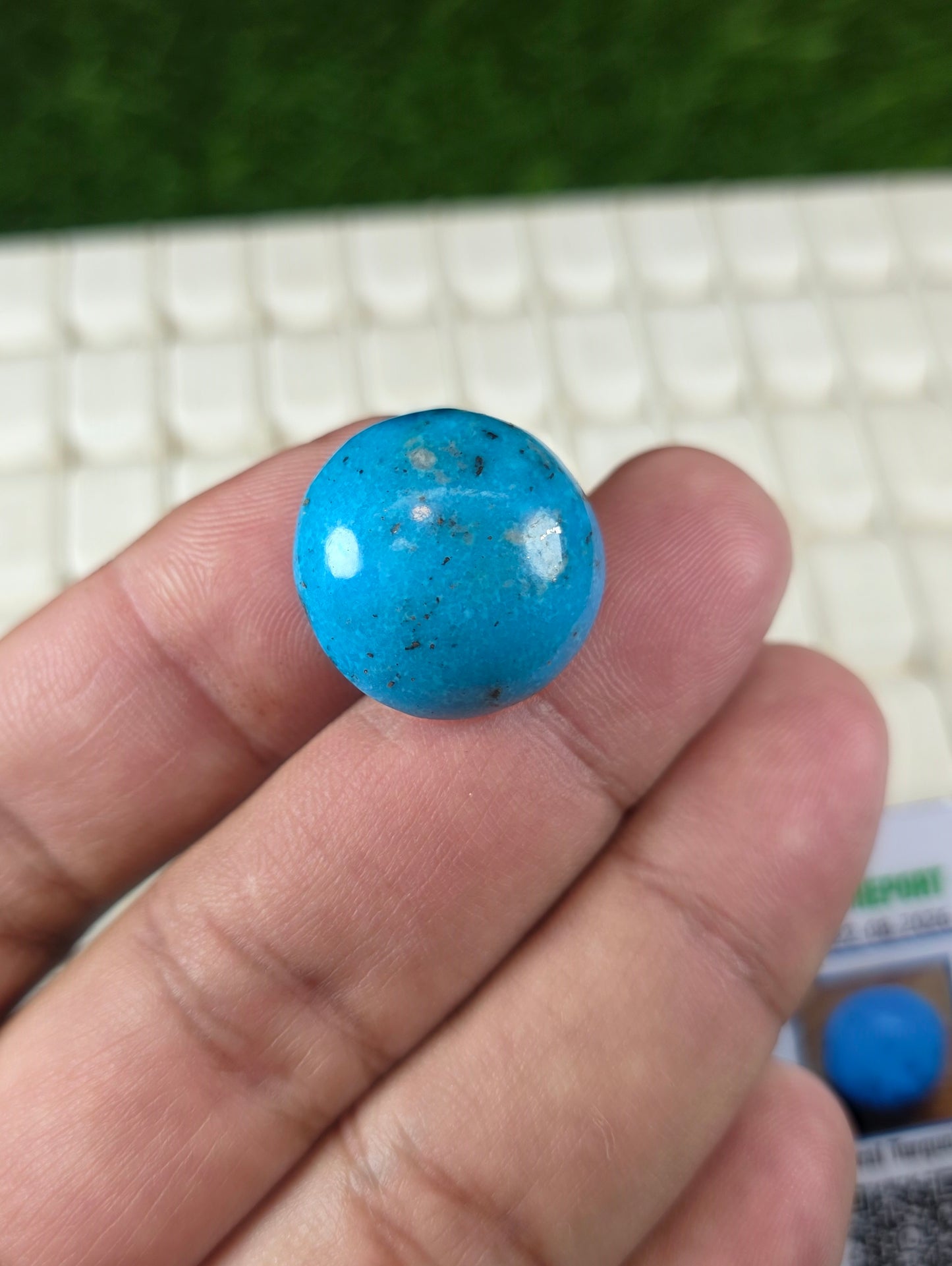 Natural Feroza Stone With Lab Certificate