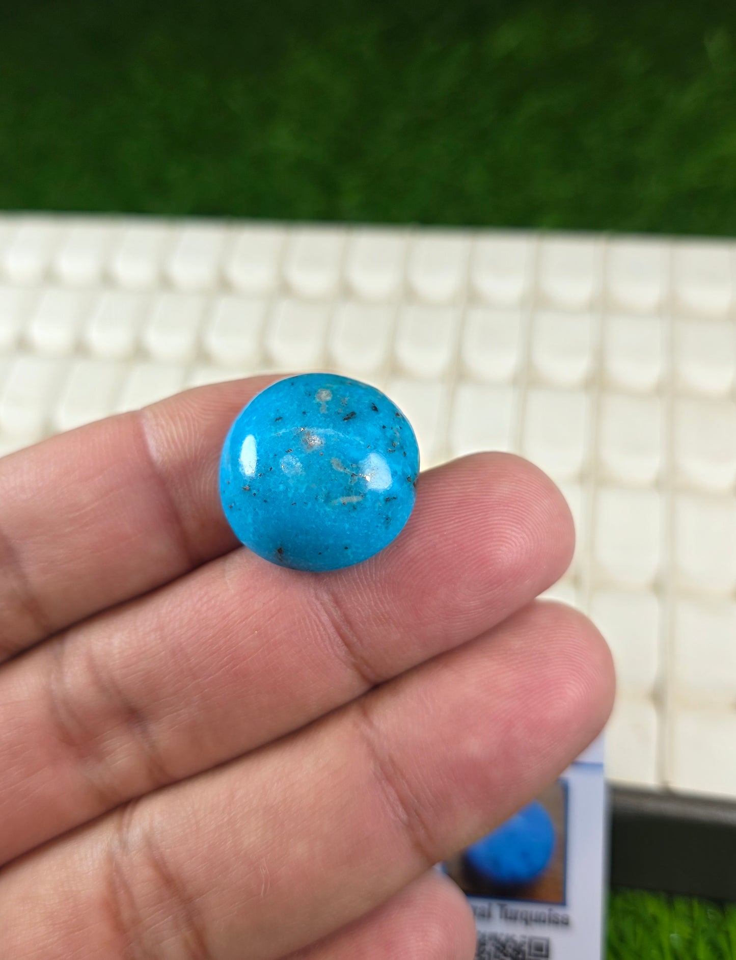 Natural Feroza Stone With Lab Certificate