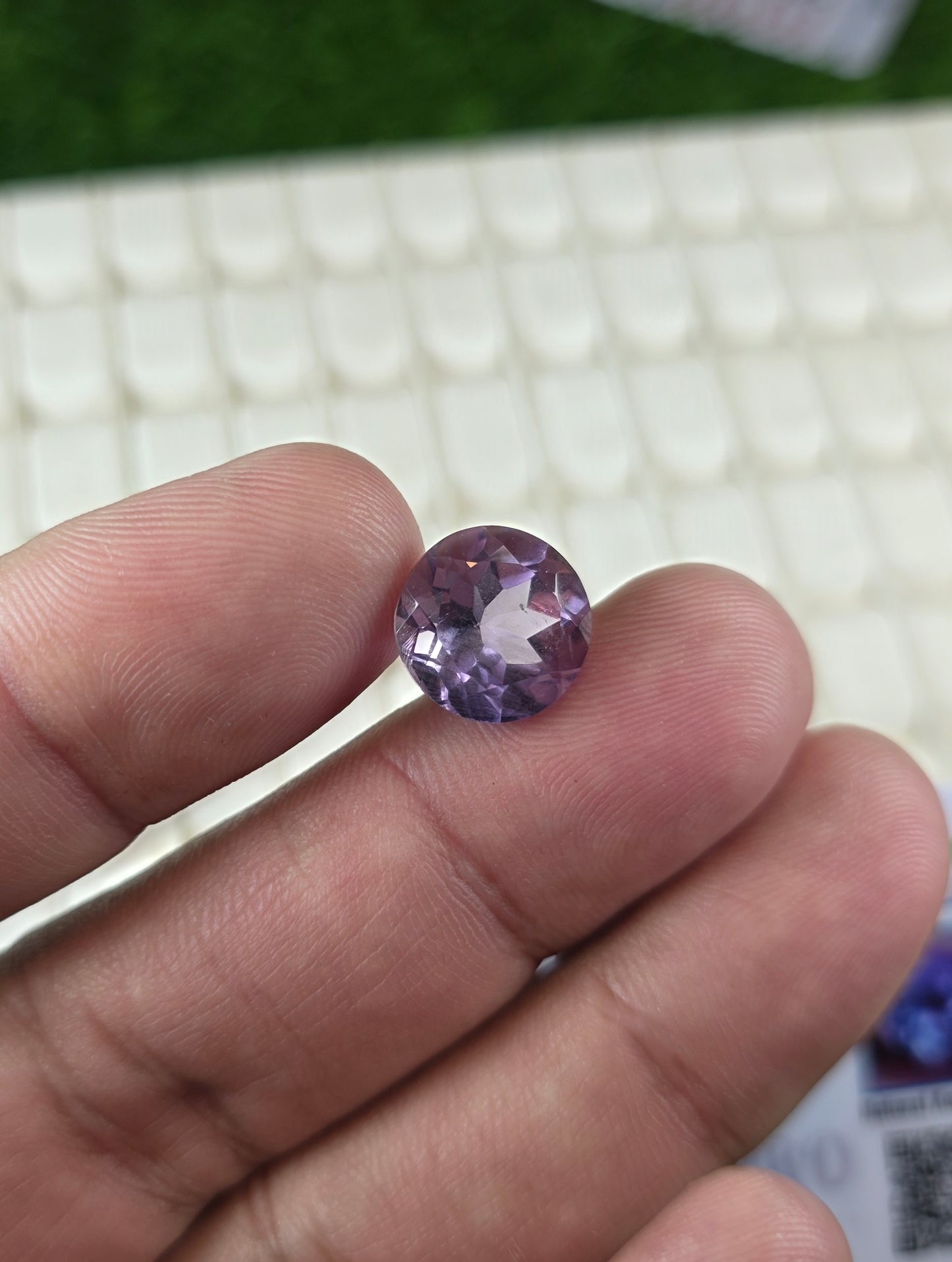 Natural Amethyst Stone With Lab Certificate