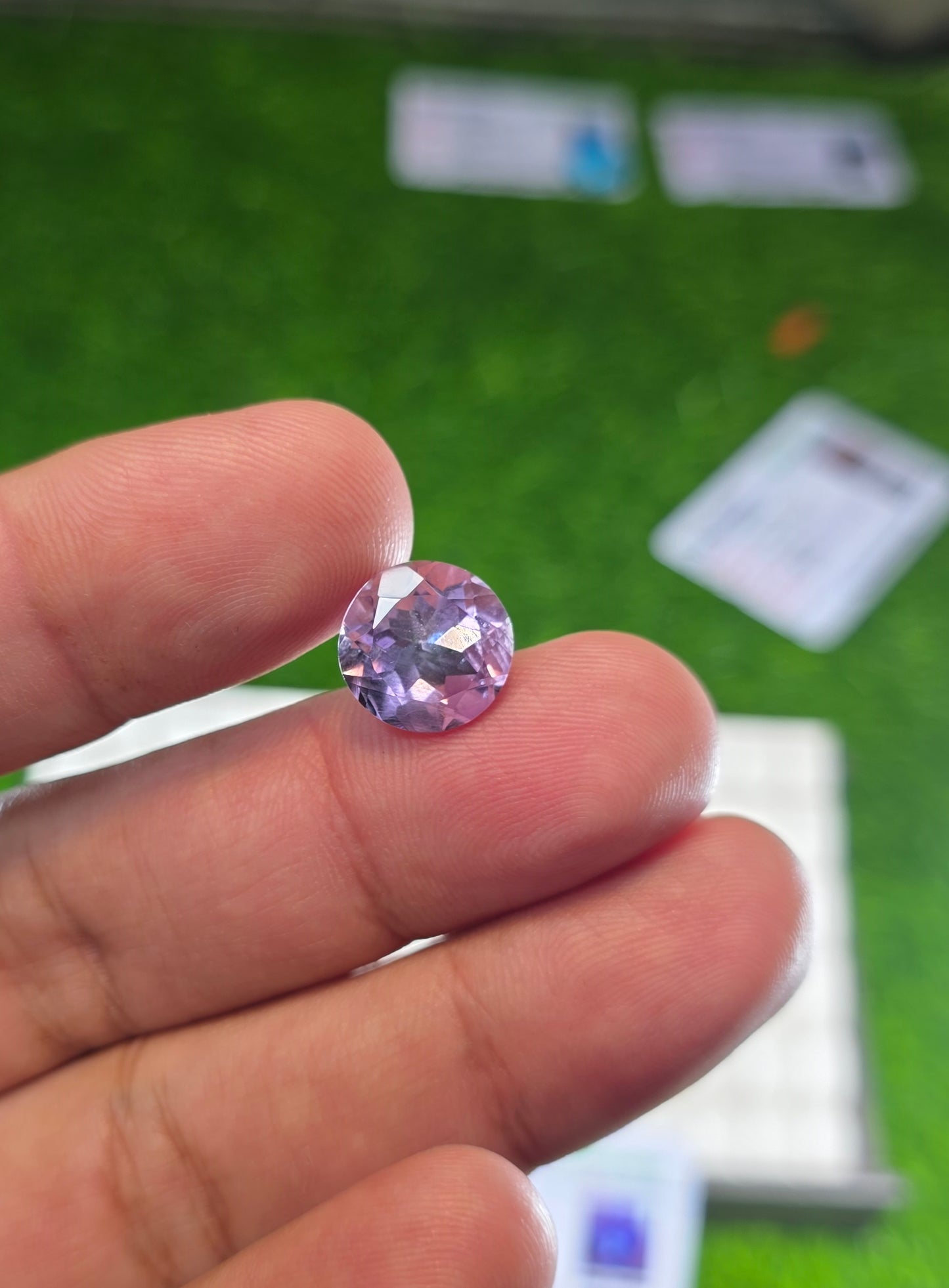 Natural Amethyst Stone With Lab Certificate