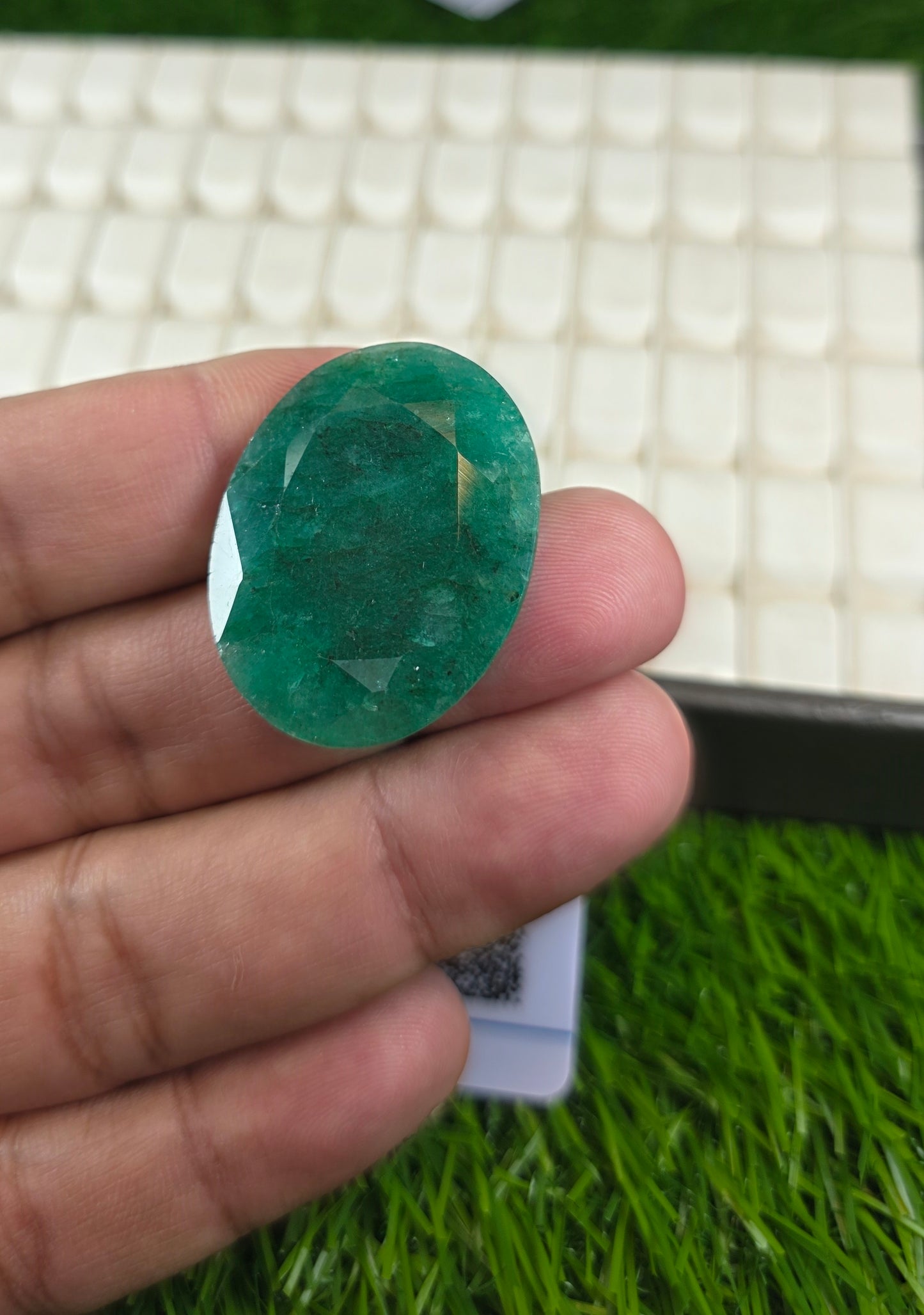 Natural Zambia Zamurd Stone With Lab Certificate