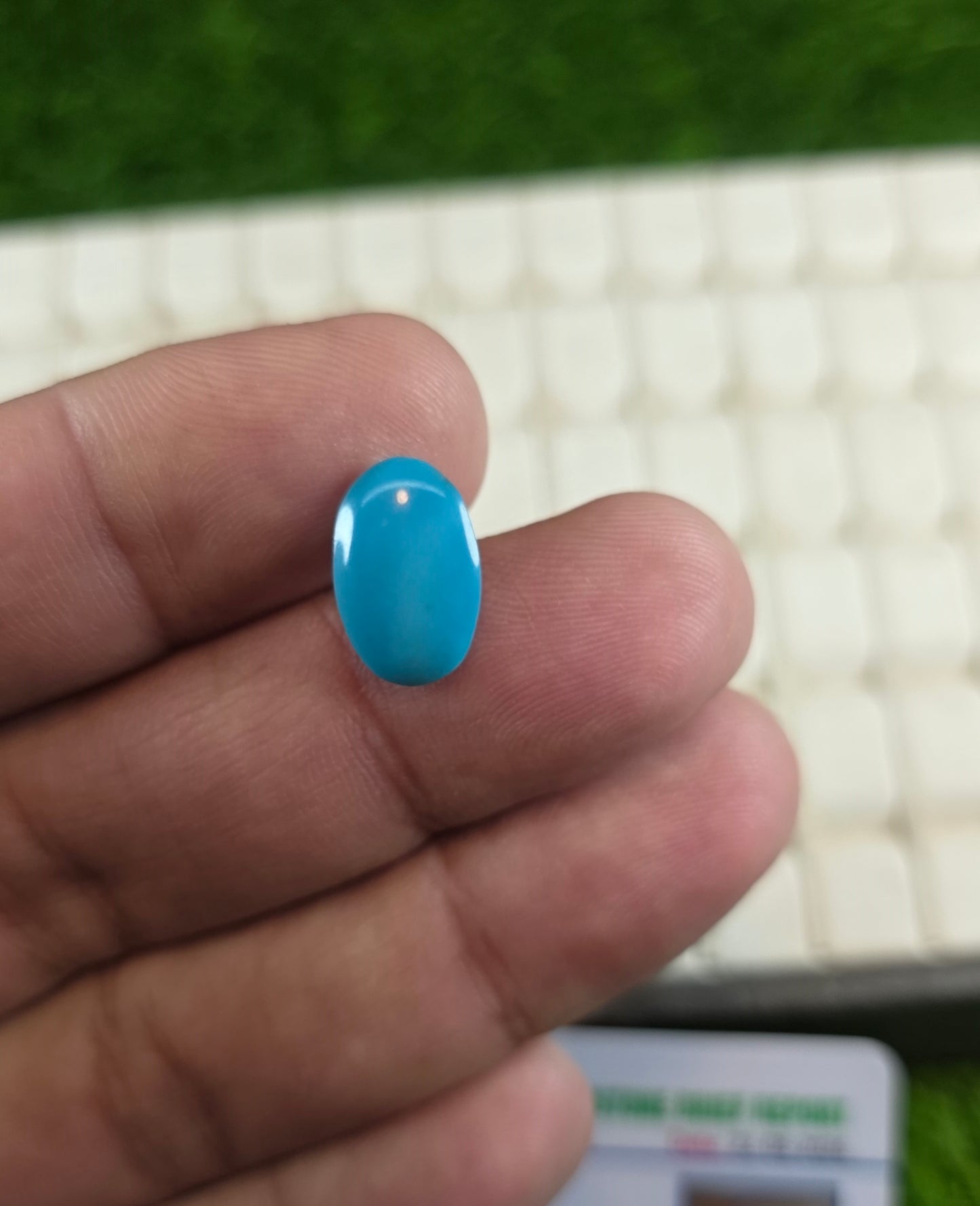 Natural Feroza Stone With Lab Certificate