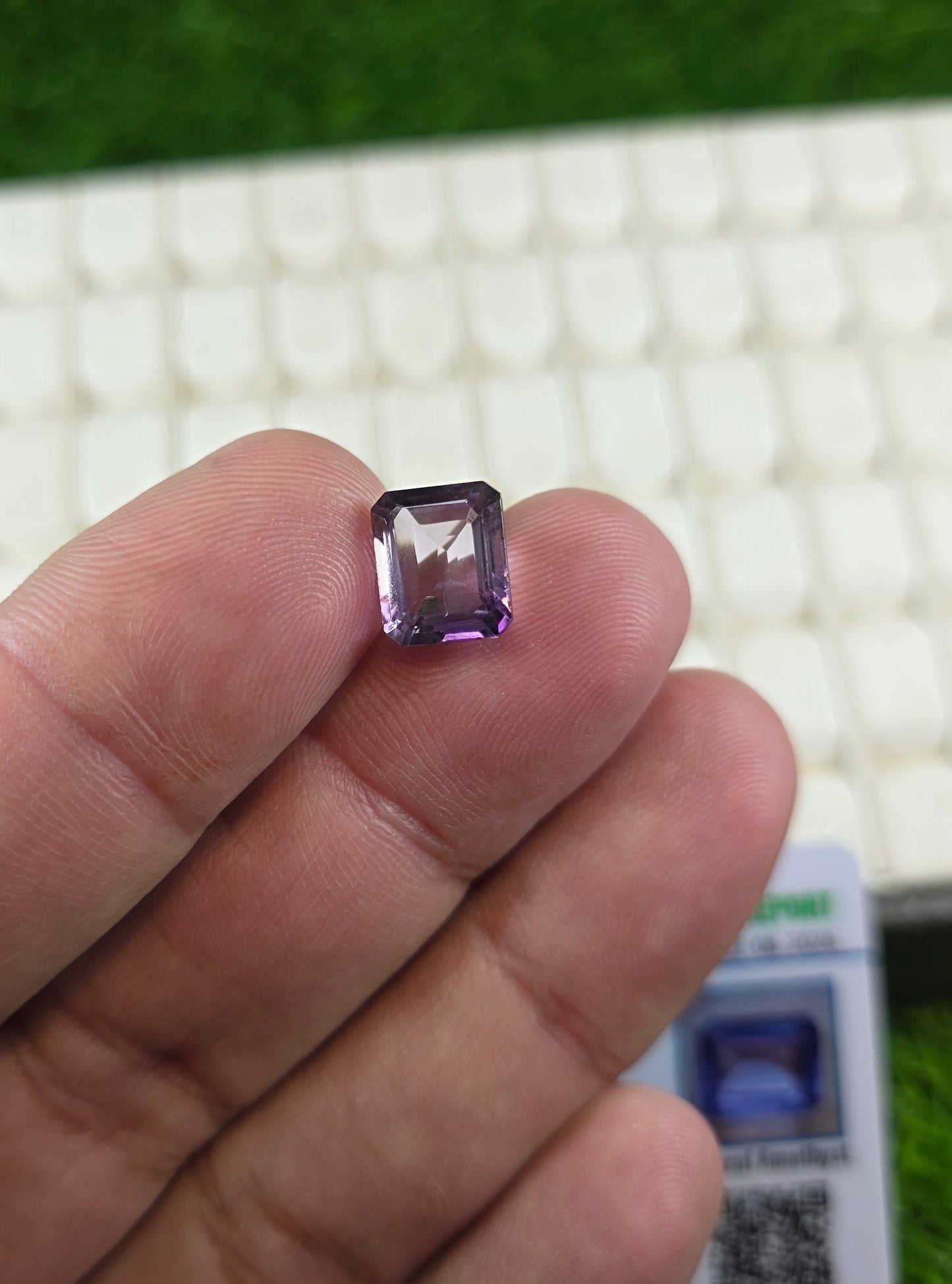 Natural Amethyst Stone With Lab Certificate