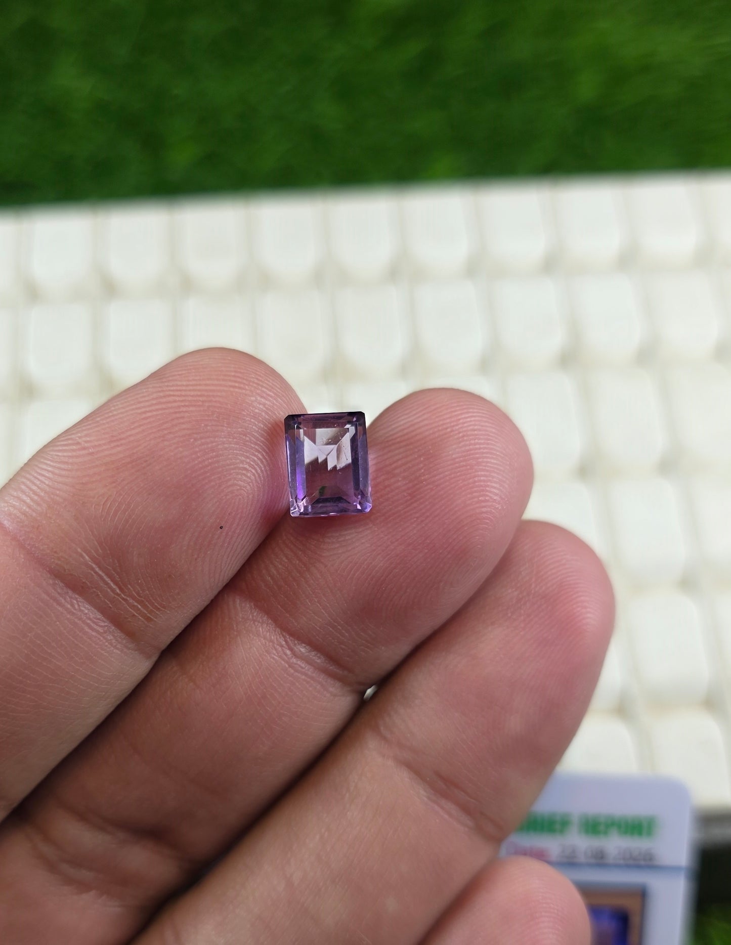 Natural Amethyst Stone With Lab Certificate