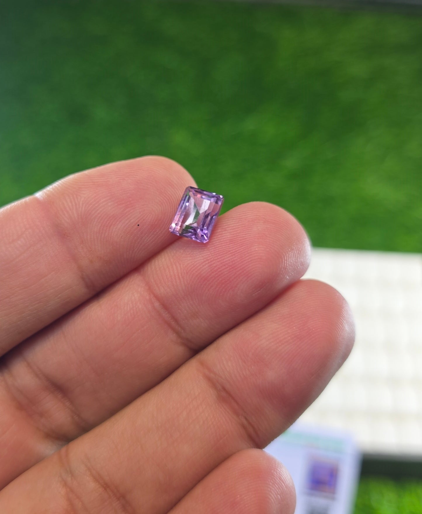 Natural Amethyst Stone With Lab Certificate