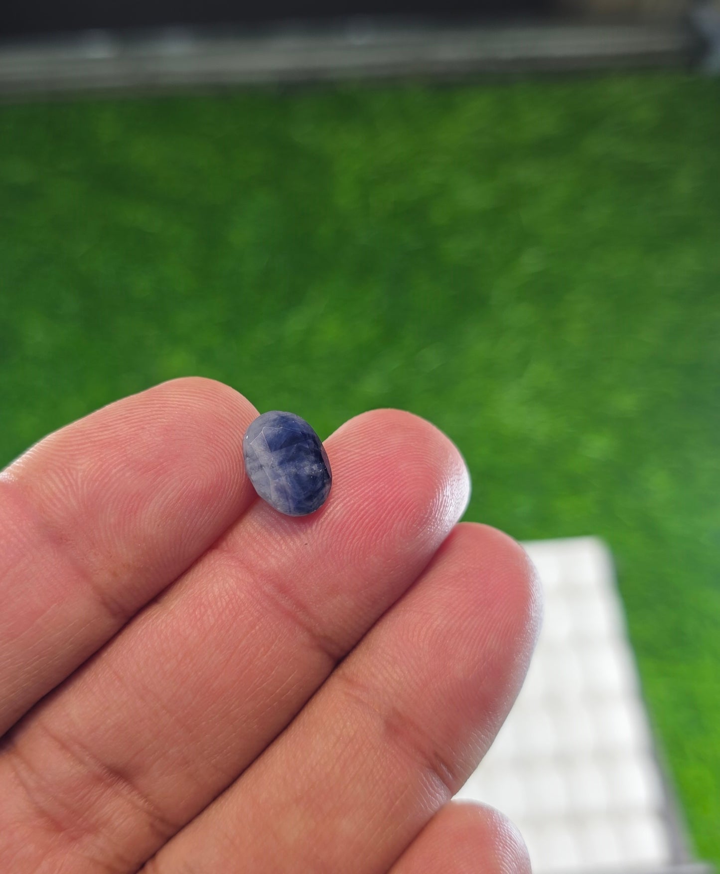 Natural Ceylon Neelam Stone With Lab Certificate