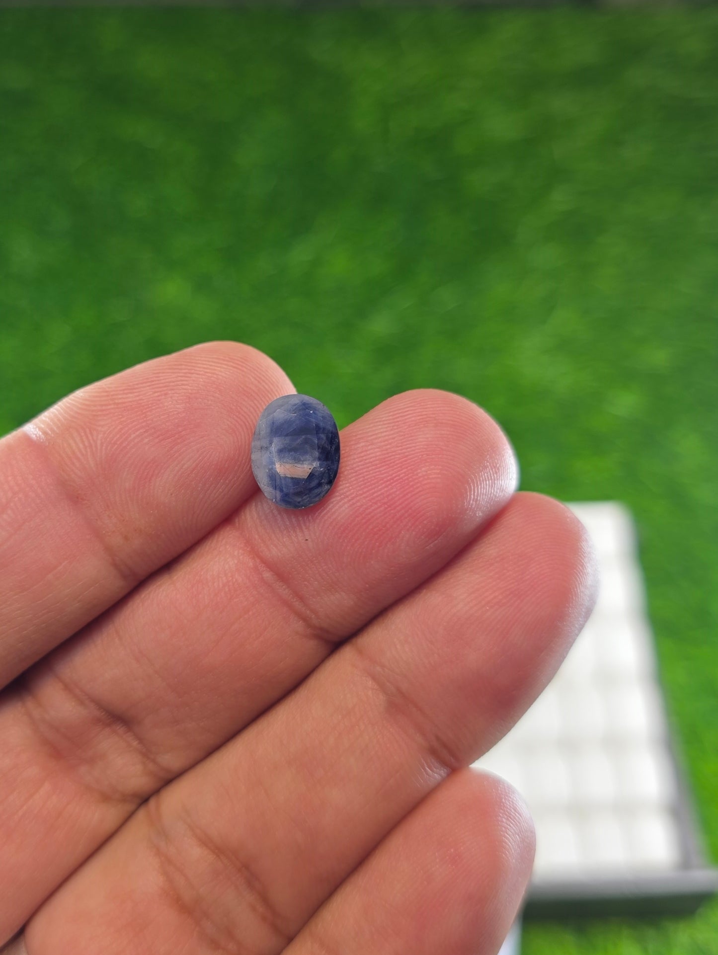 Natural Ceylon Neelam Stone With Lab Certificate