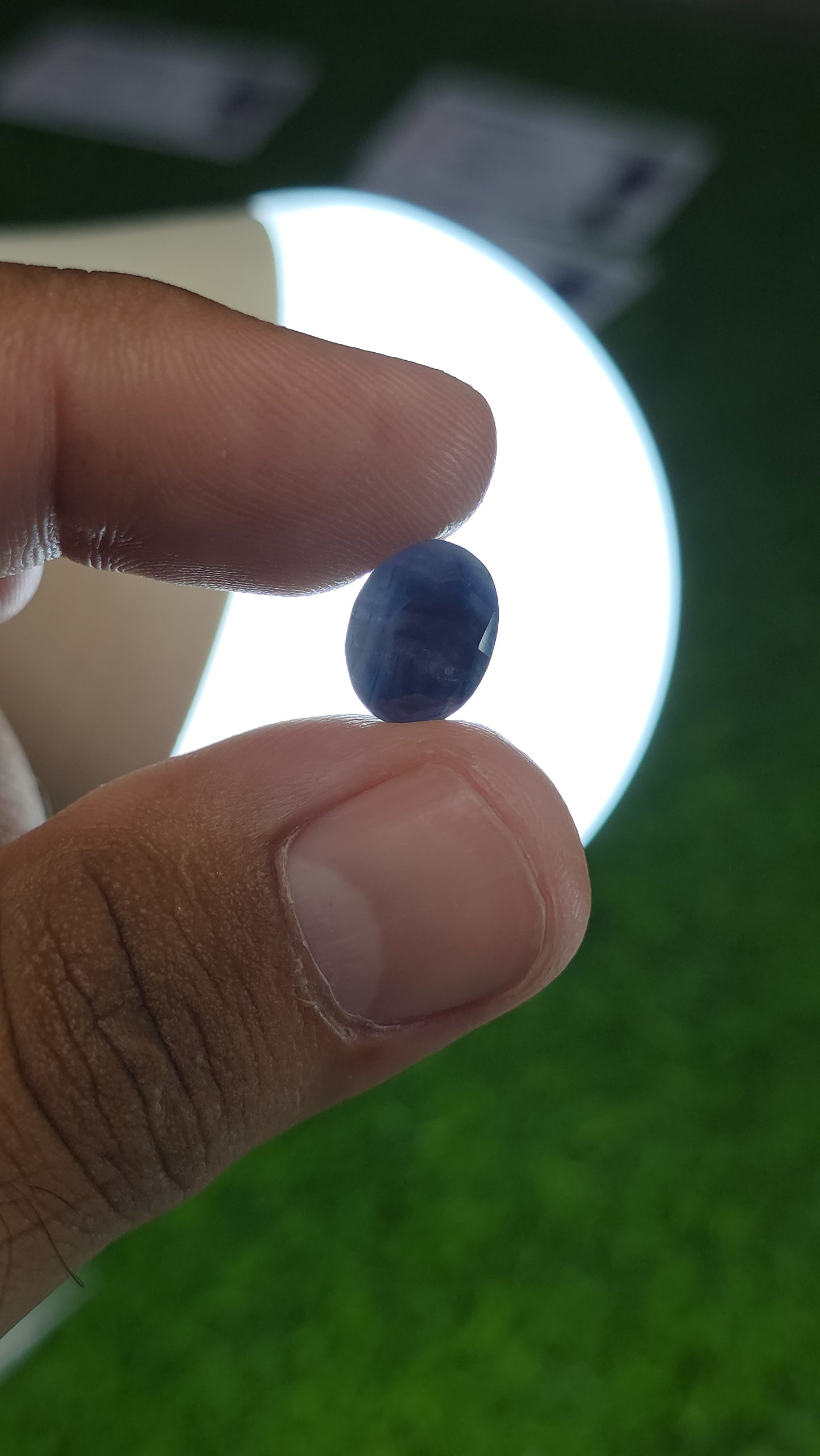 Natural Ceylon Neelam Stone With Lab Certificate