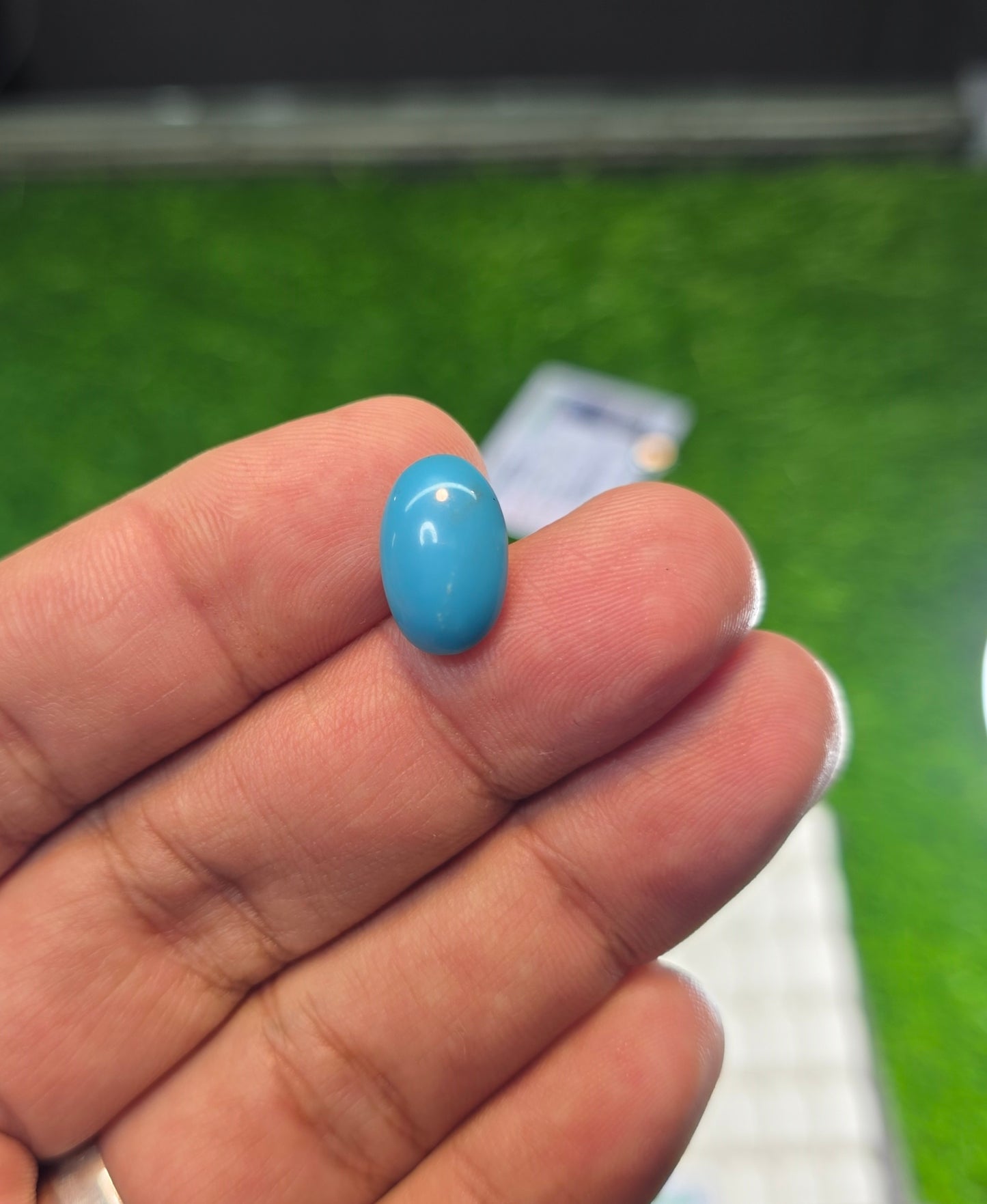 Natural Feroza Stone With Lab Certificate
