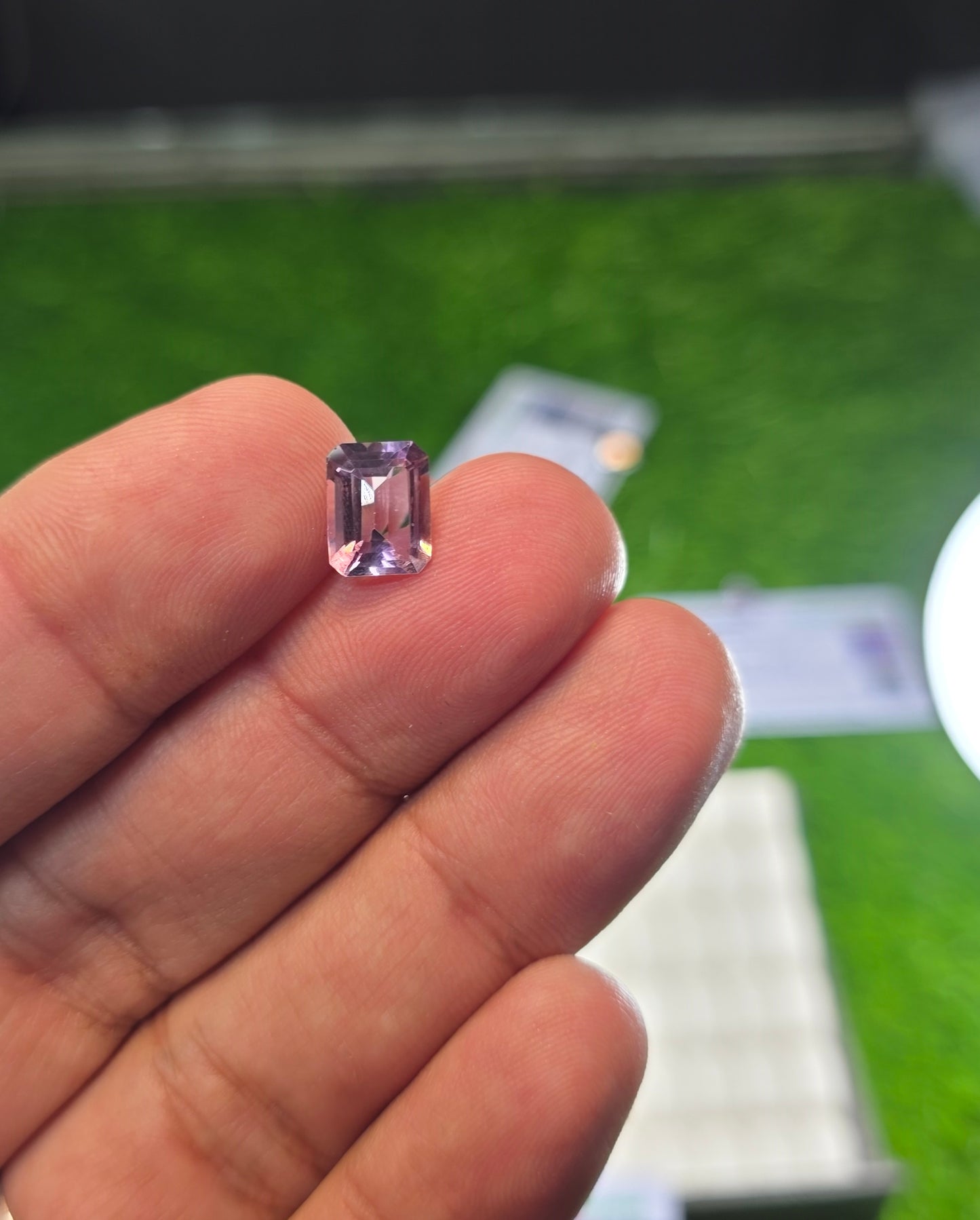 Natural Amethyst Stone With Lab Certificate