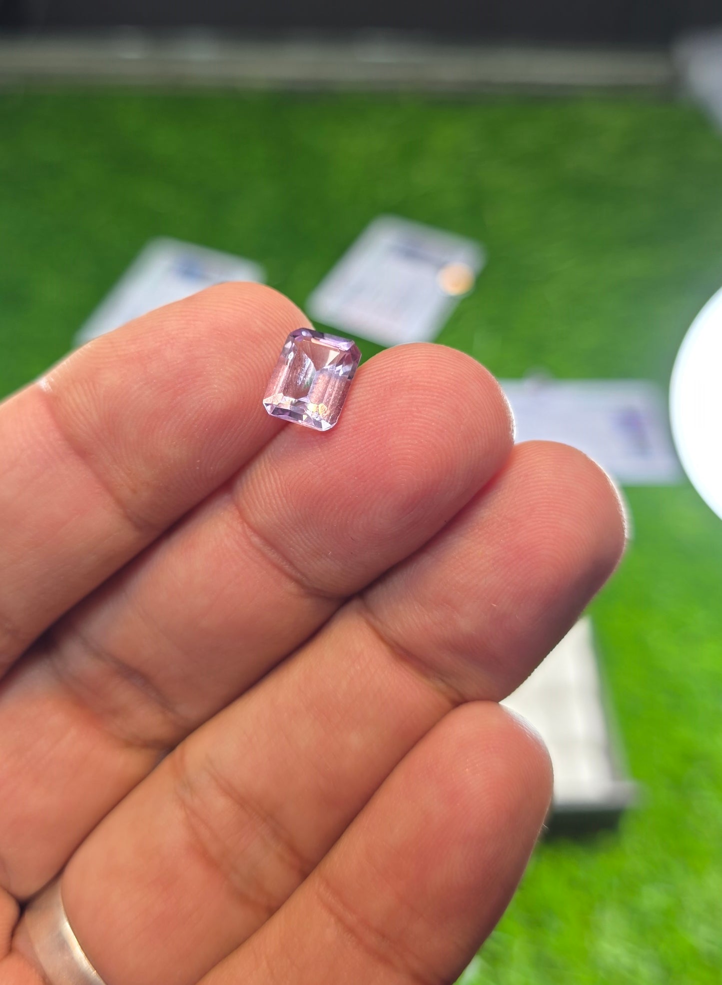 Natural Amethyst Stone With Lab Certificate
