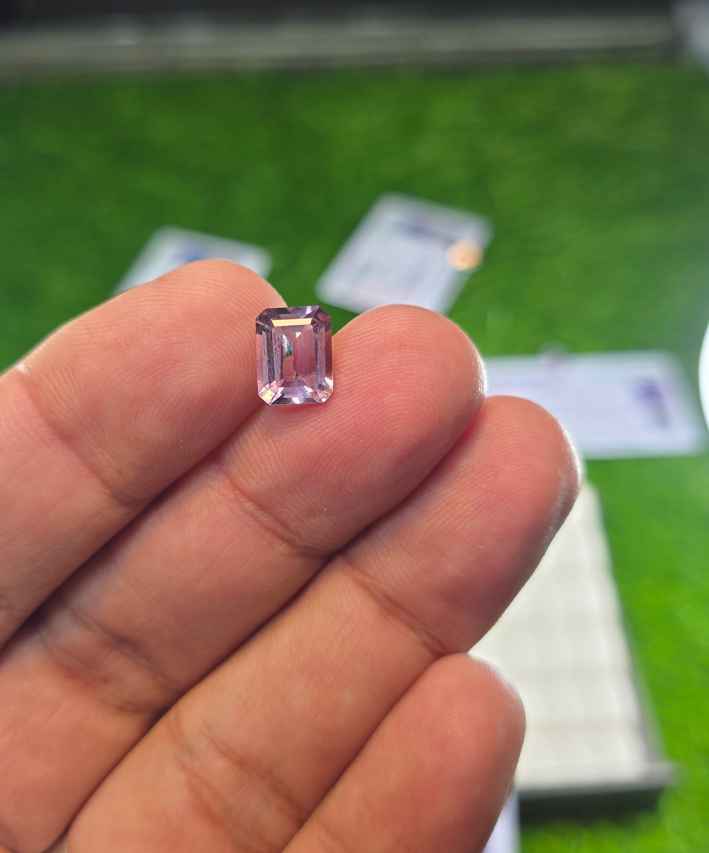 Natural Amethyst Stone With Lab Certificate
