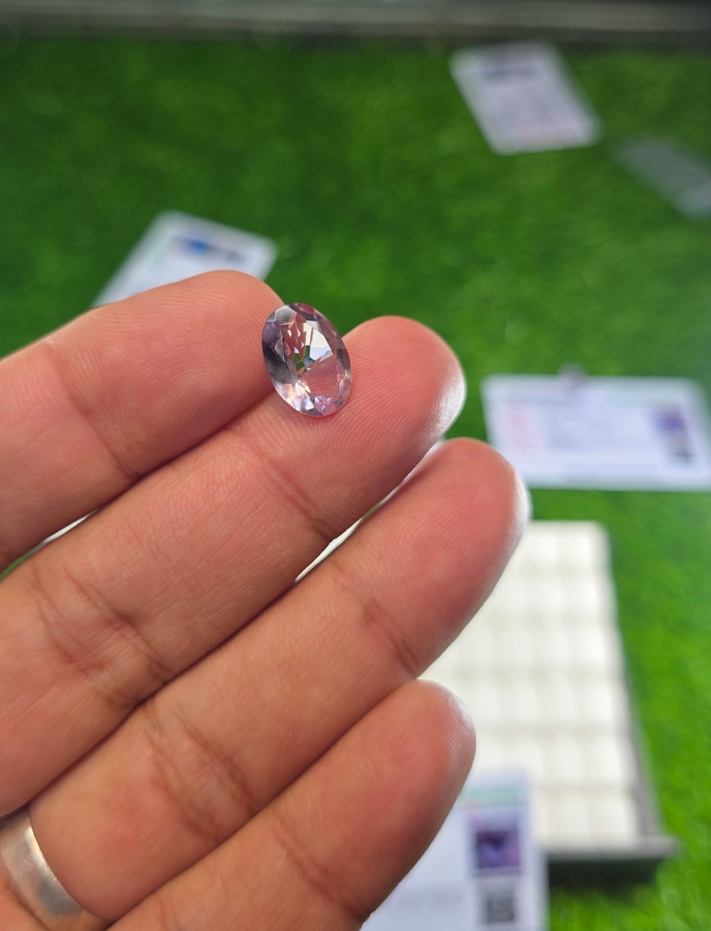 Natural Amethyst Stone With Lab Certificate