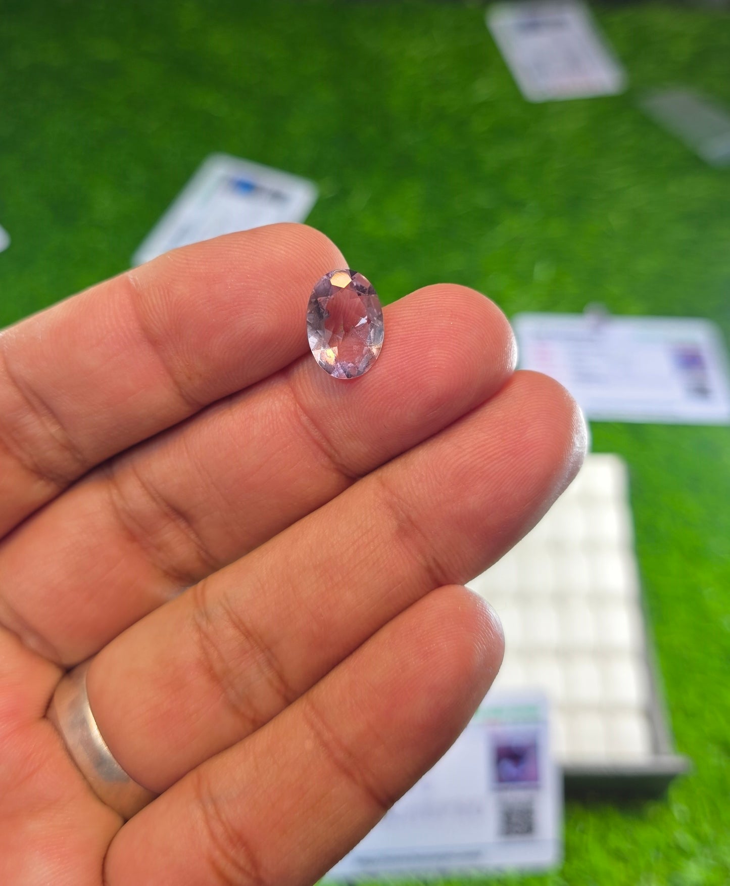 Natural Amethyst Stone With Lab Certificate