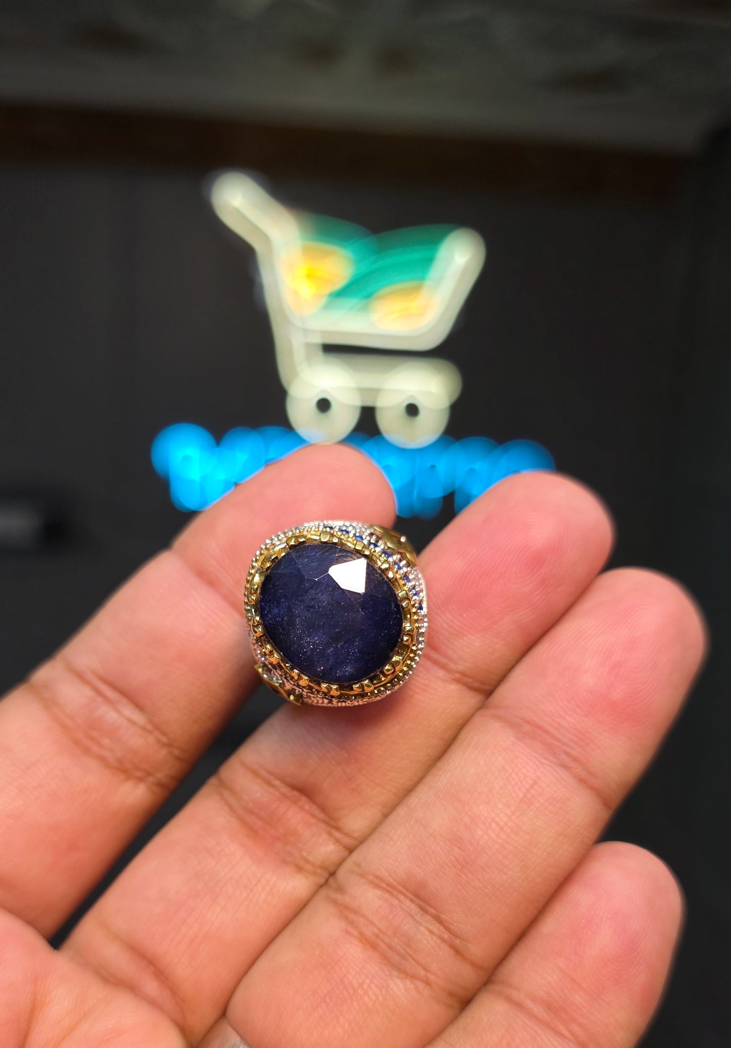 Premium Quality Neelam Ring