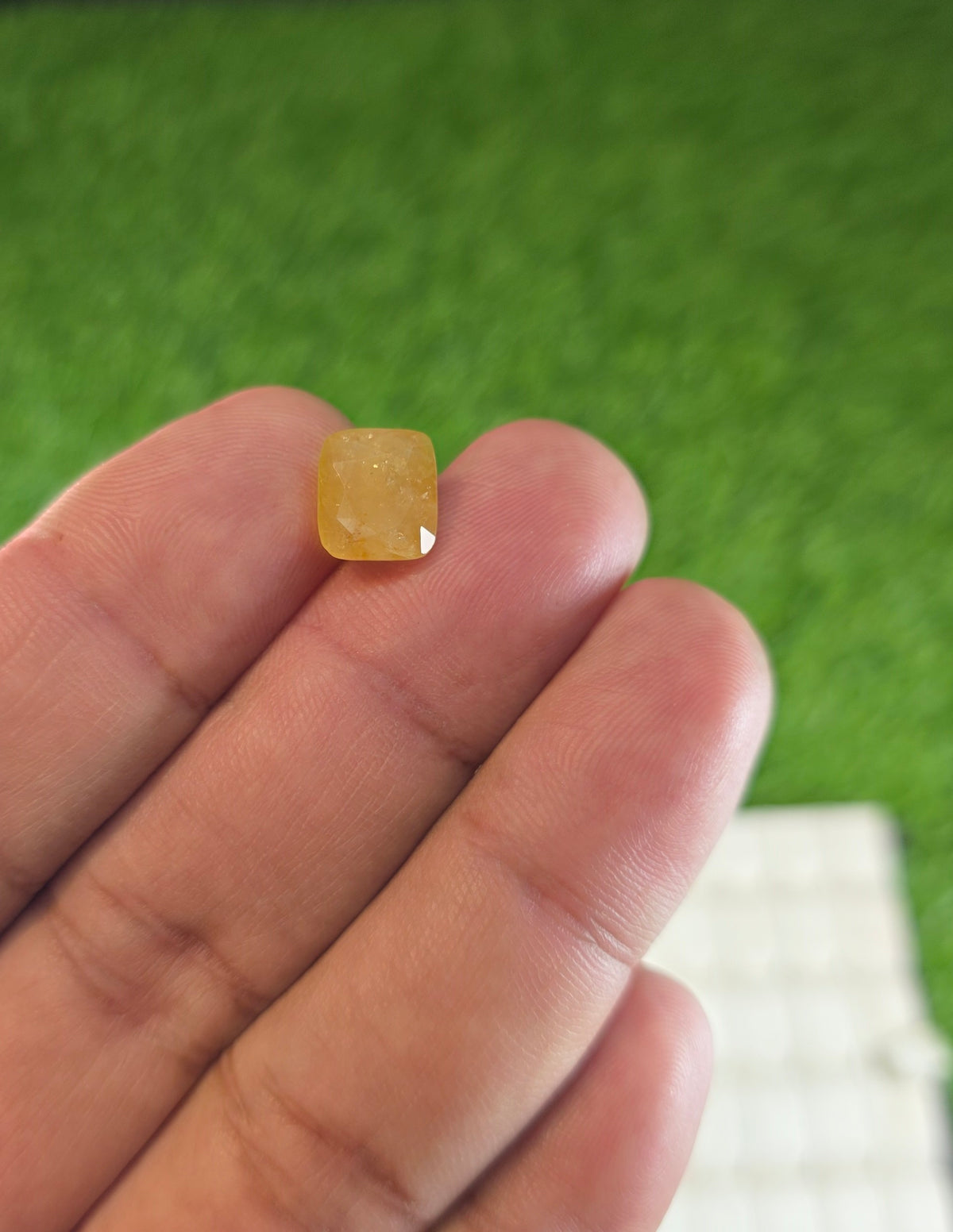 Natural Ceylon Pukhraj Stone With Lab Certificate