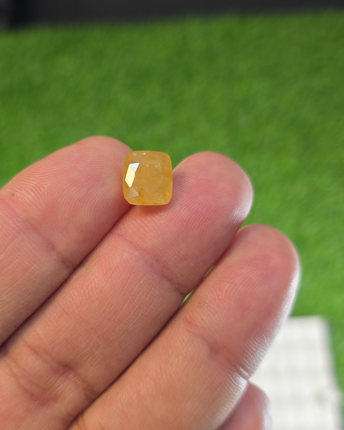 Natural Ceylon Pukhraj Stone With Lab Certificate