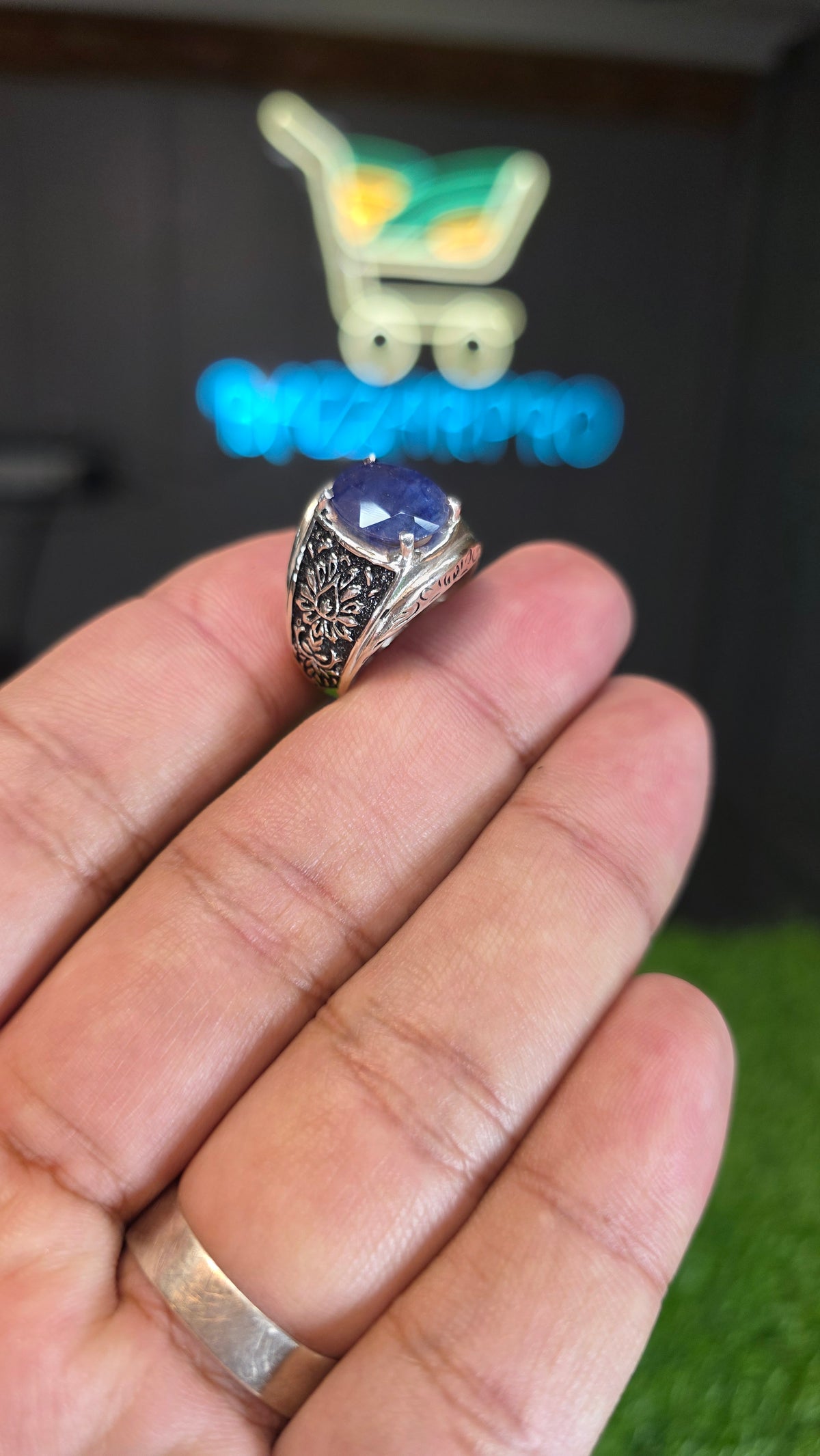 Natural Neelam Ring