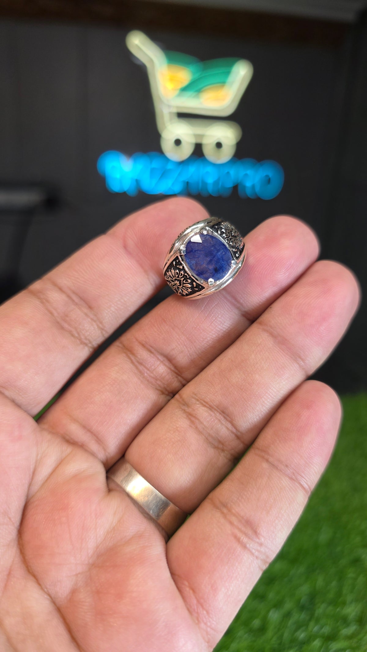 Natural Neelam Ring