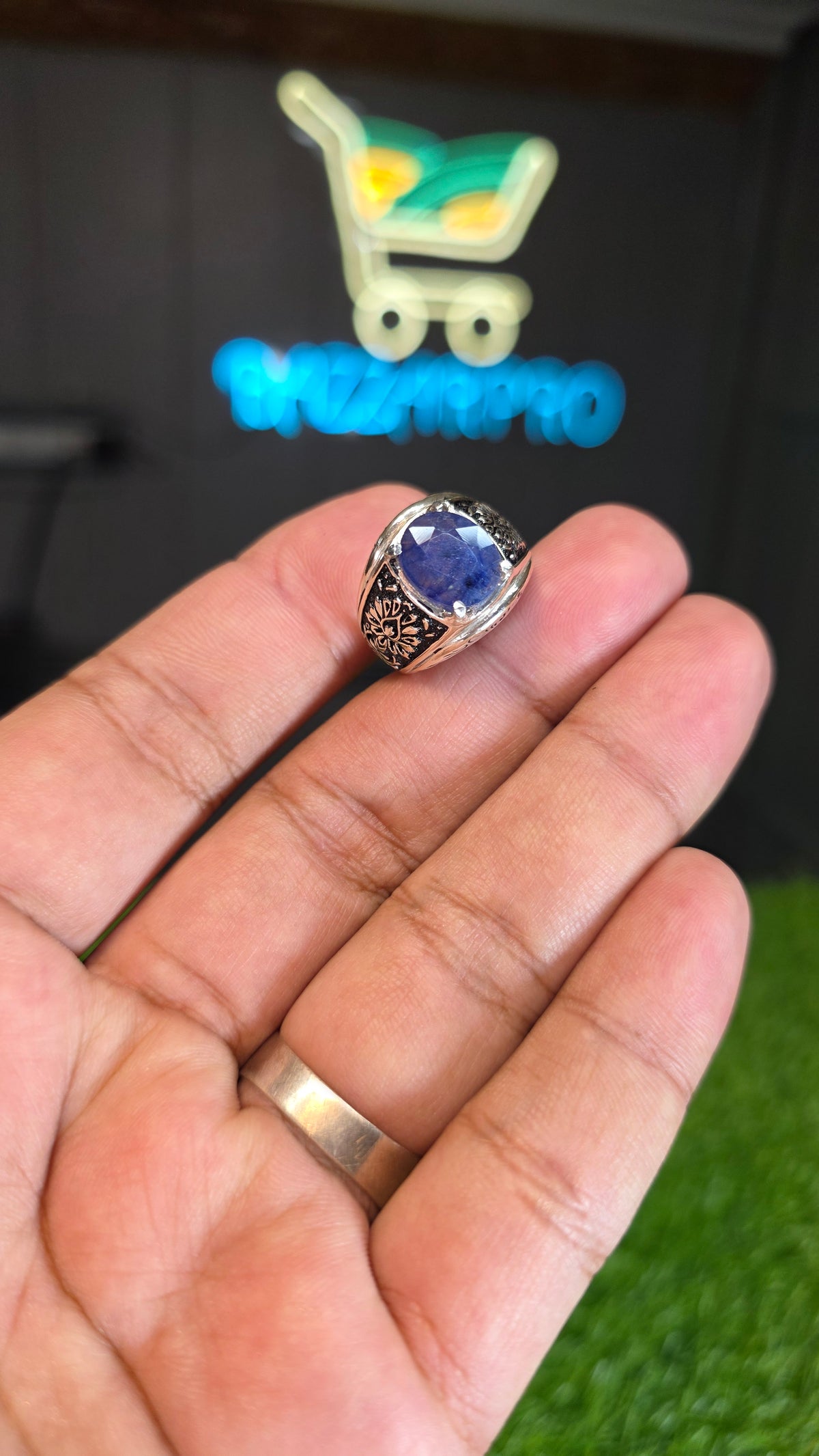 Natural Neelam Ring