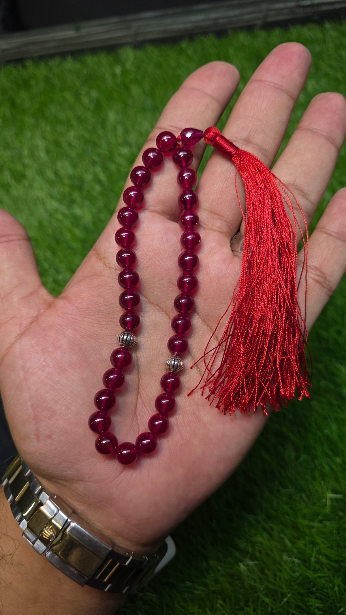 Natural Yaqoot Stone Tasbeeh 100 Beads