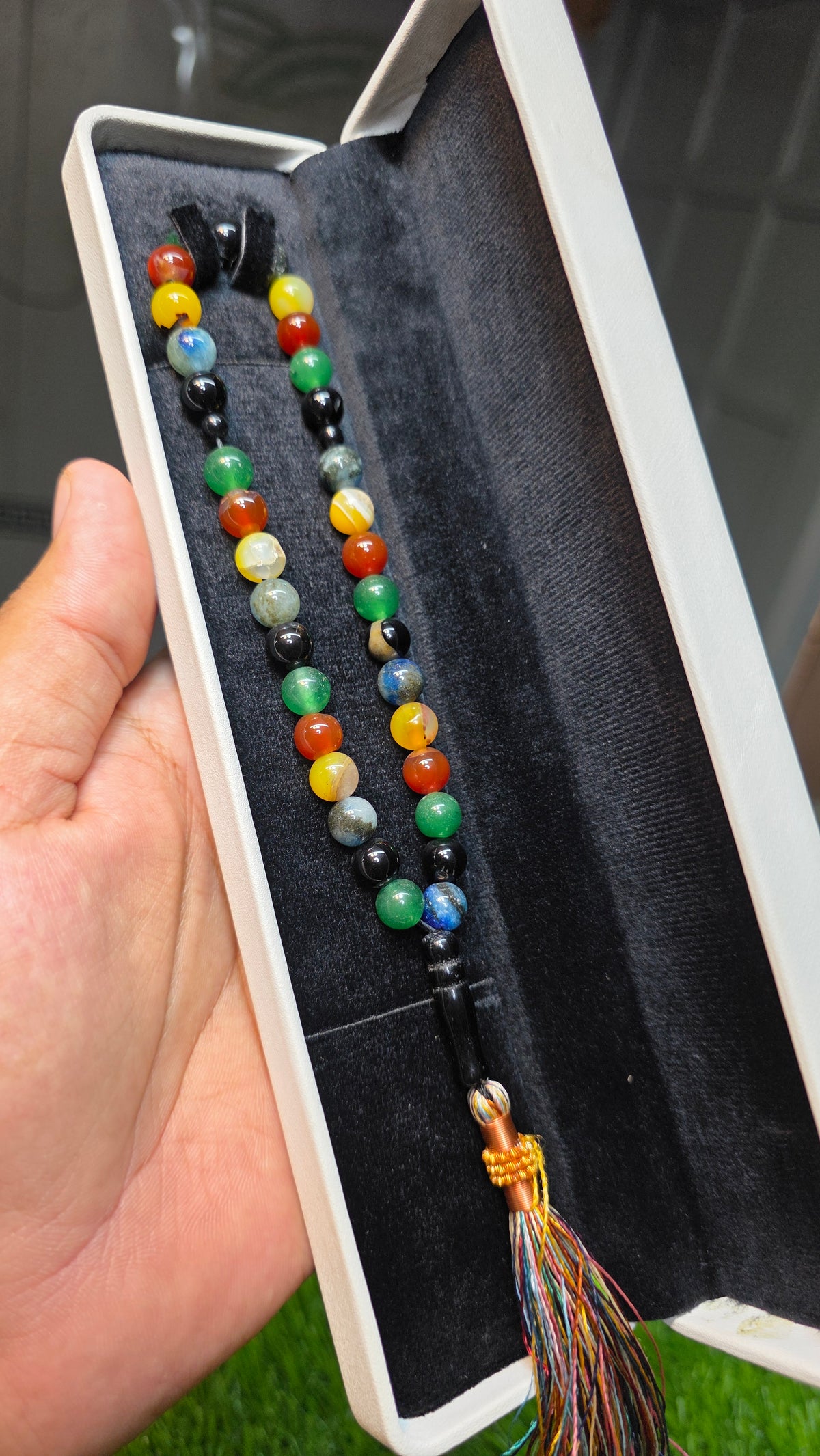 Natural Aqeeq Tasbeeh 33 Beads