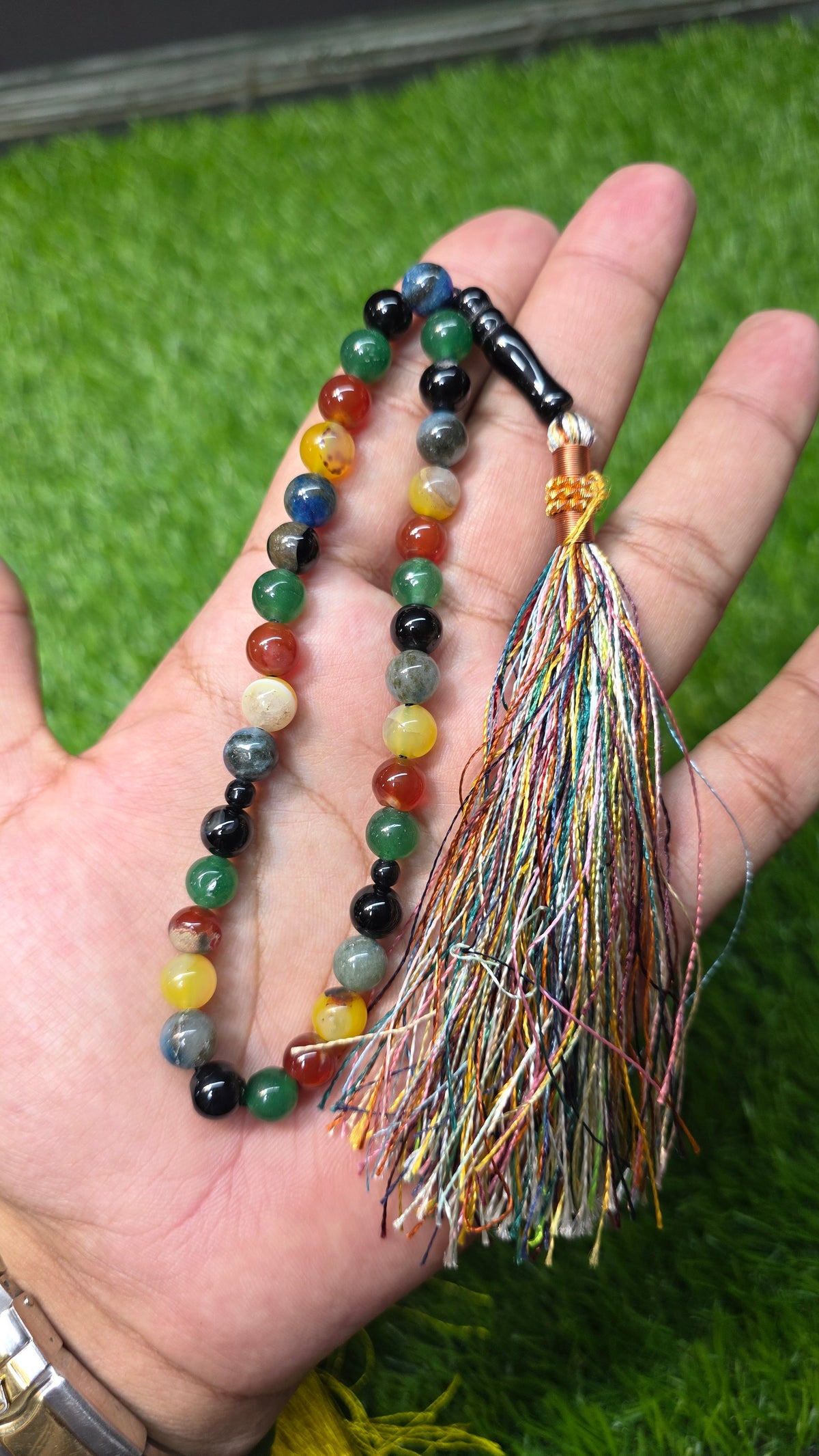 Natural Aqeeq Tasbeeh 33 Beads