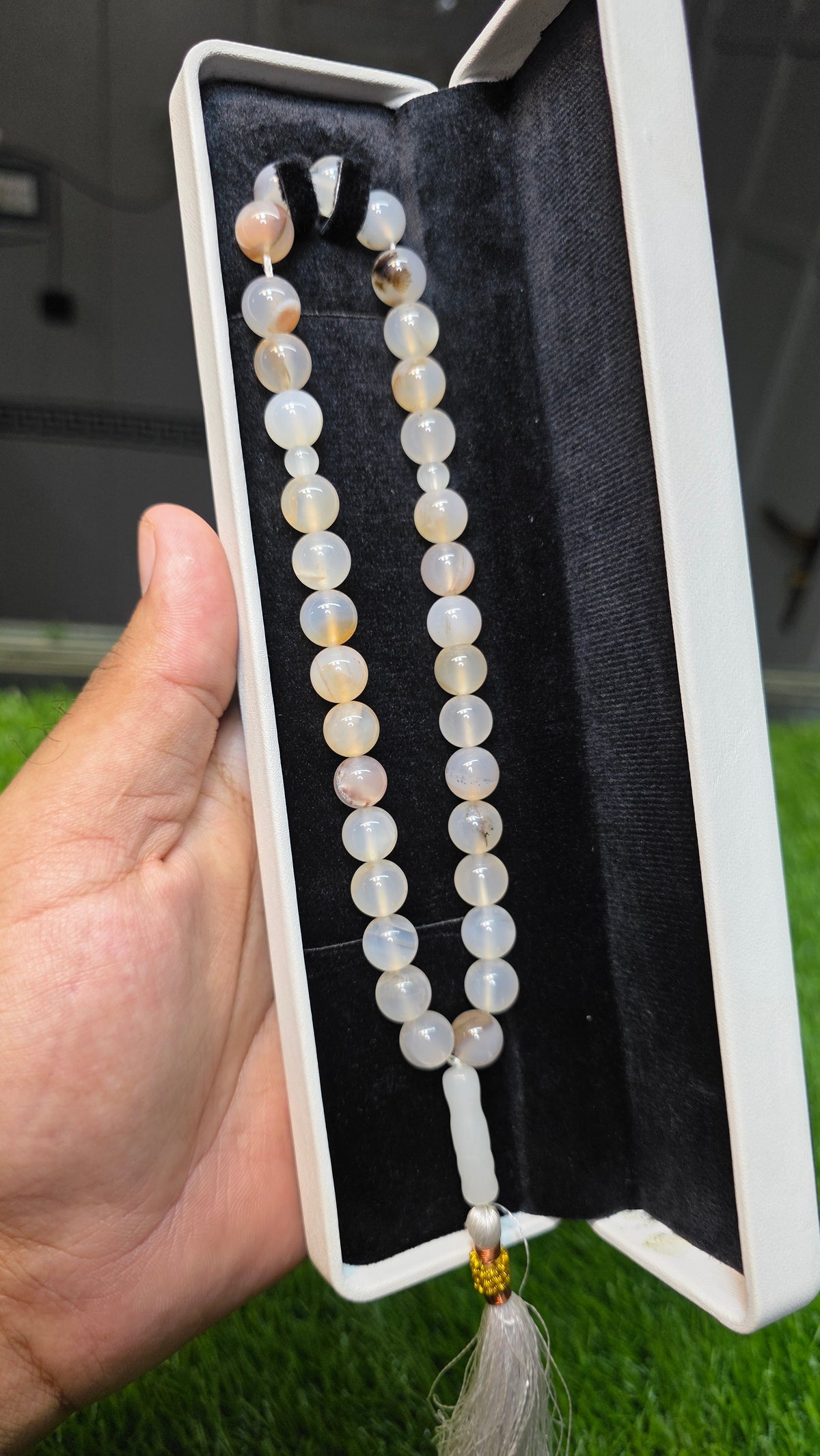 Natural Aqeeq Tasbeeh 33 Beads