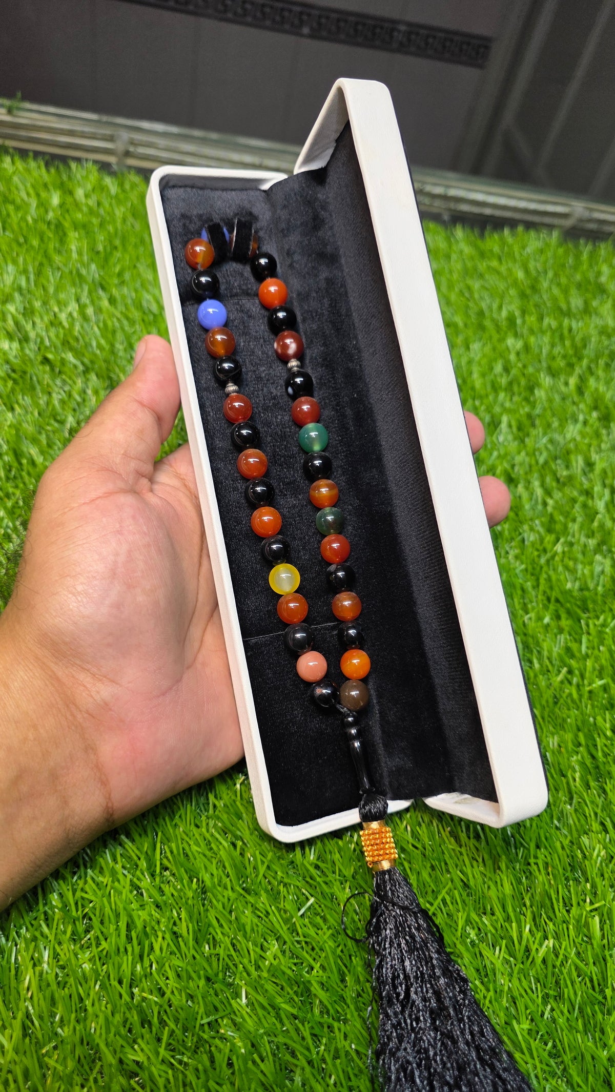 Natural Aqeeq Tasbeeh 33 Beads