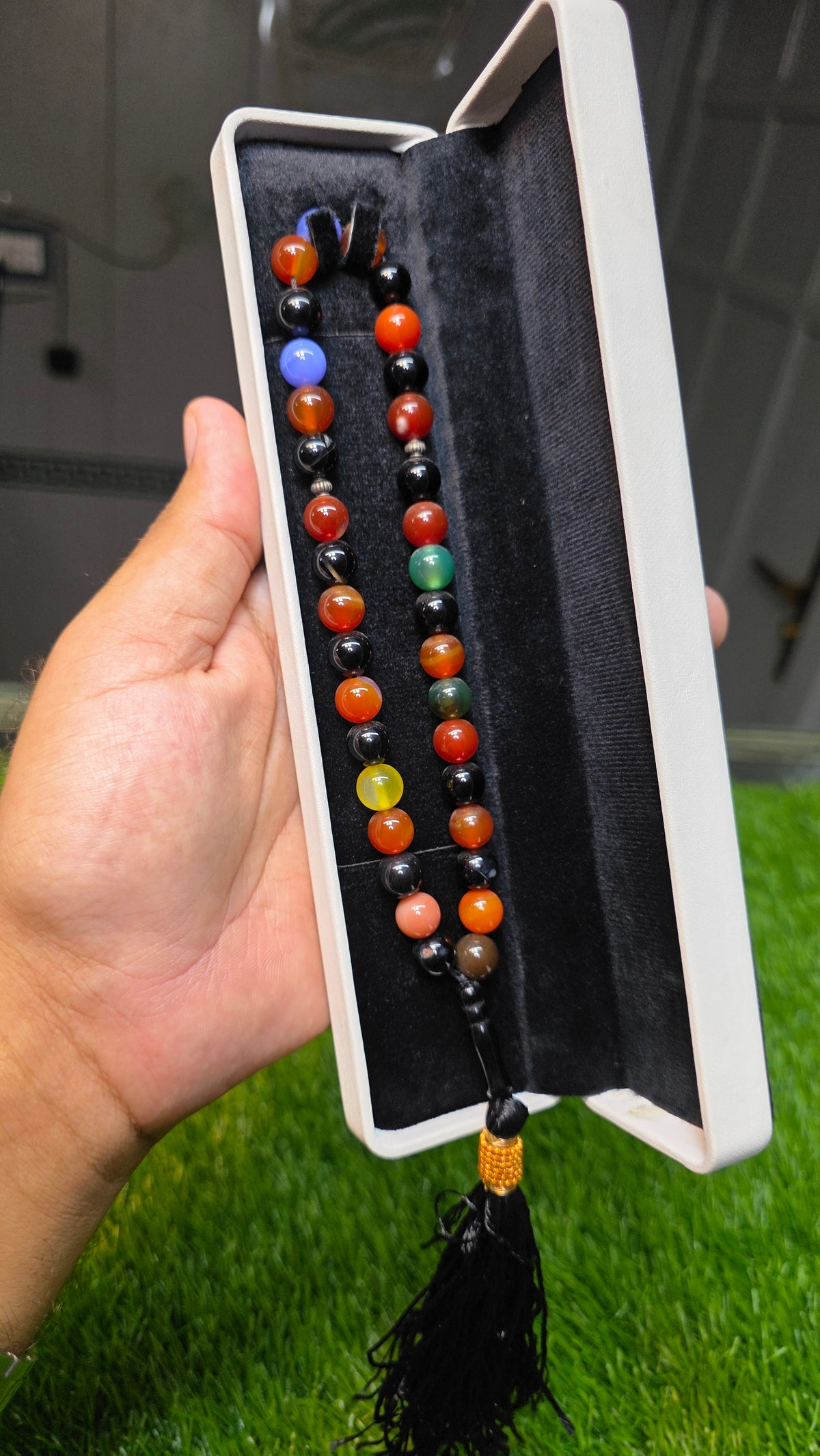 Natural Aqeeq Tasbeeh 33 Beads