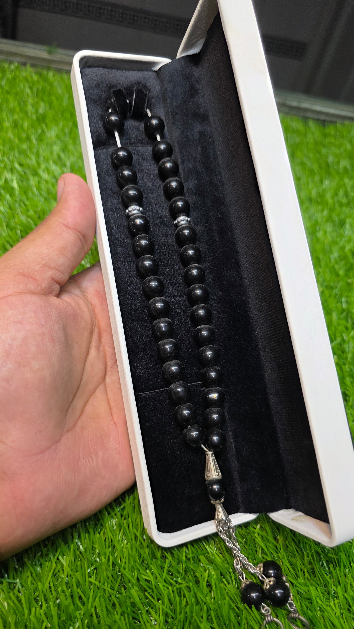 Natural Aqeeq Tasbeeh 33 Beads