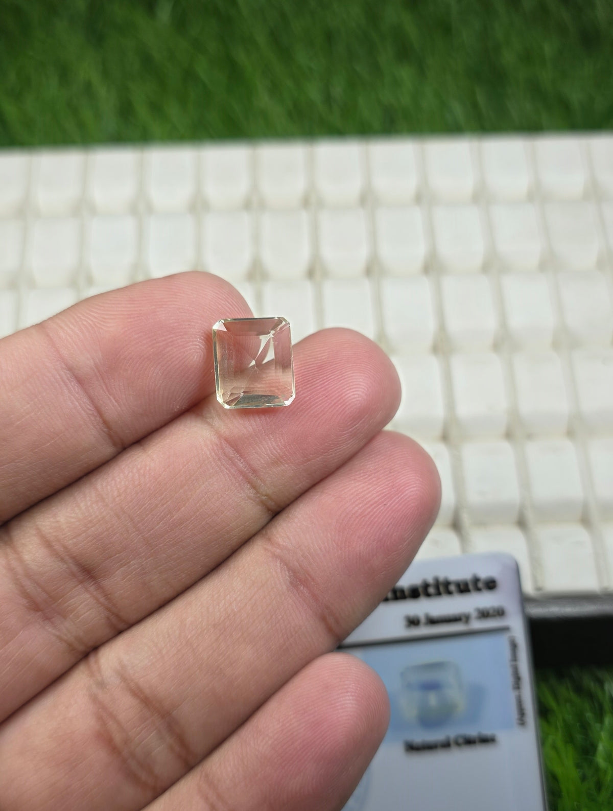 Natural Citrine Stone With Lab Certificate