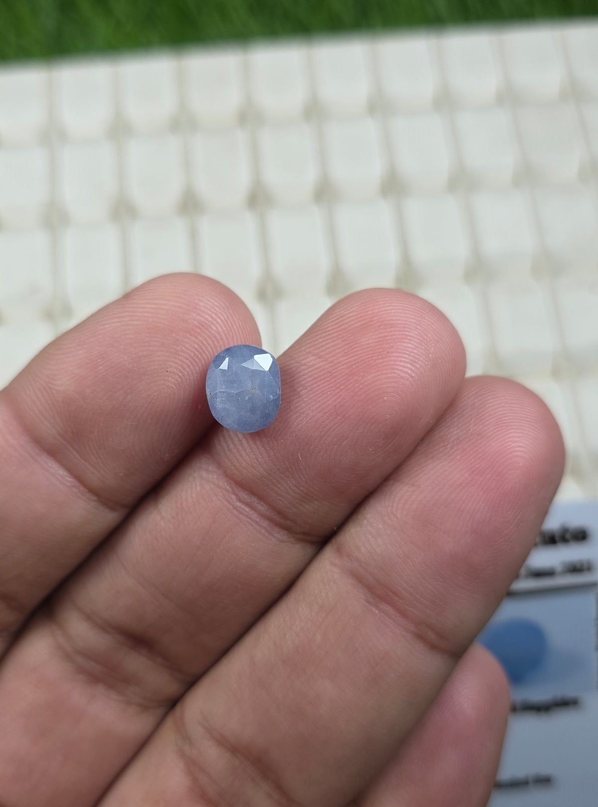 Natural Ceylon Neelam Stone With Lab Certificate