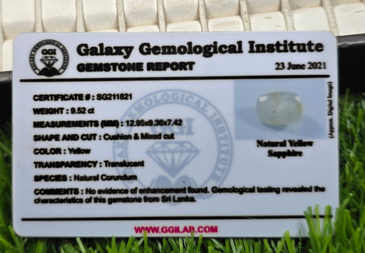 Natural Ceylon Pukjraj Stone With Lab Certificate