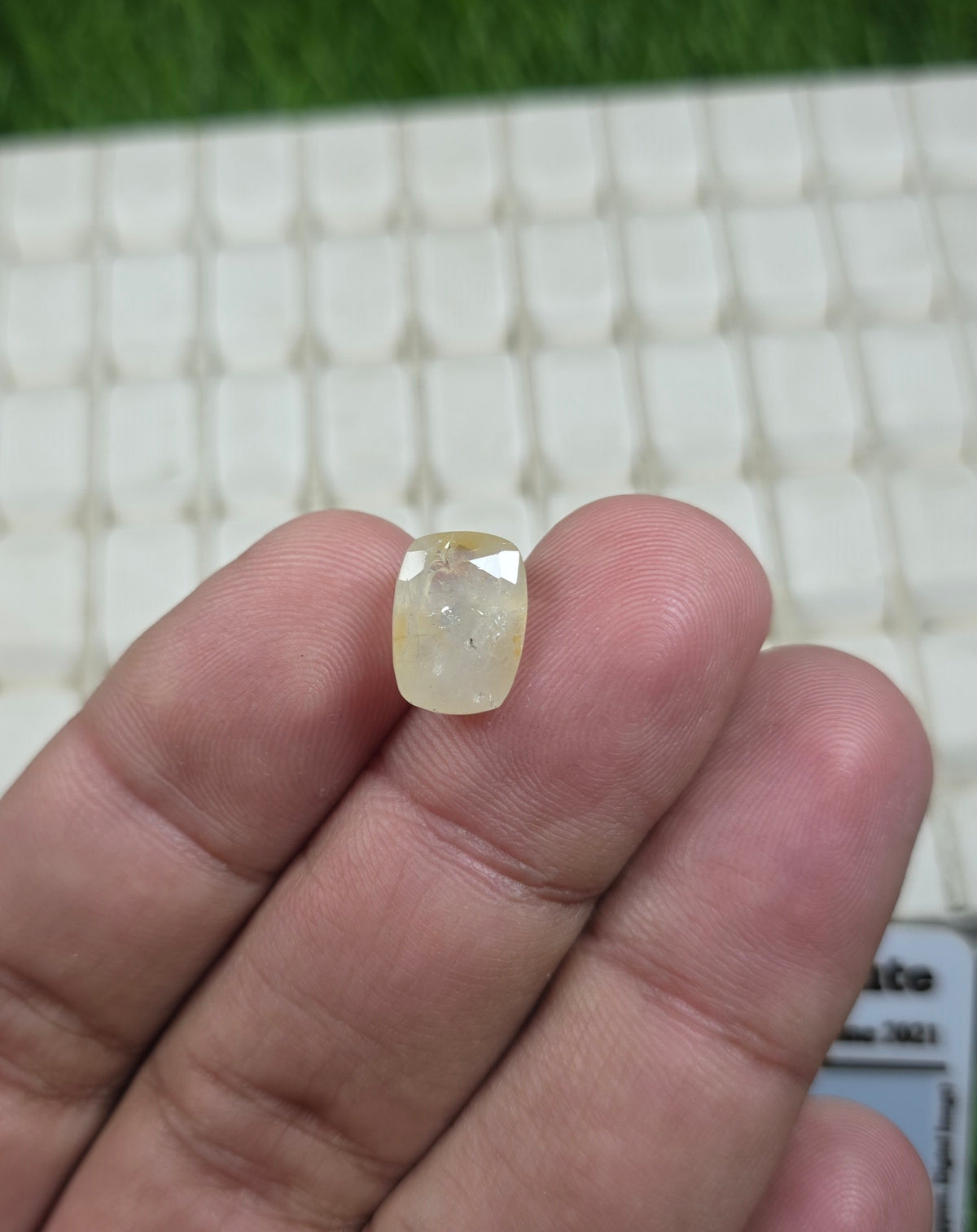 Natural Ceylon Pukjraj Stone With Lab Certificate