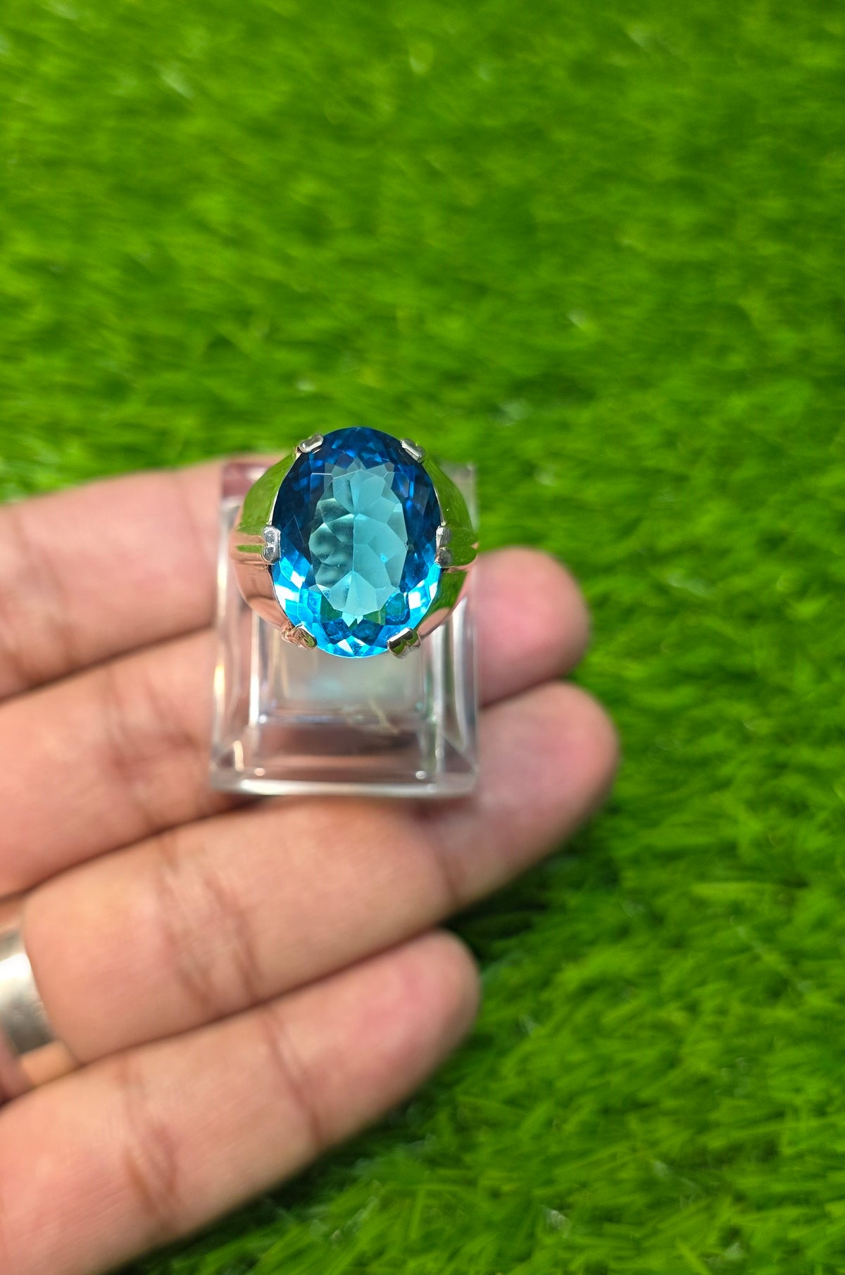 Premium Quality Blue Topaz Ring