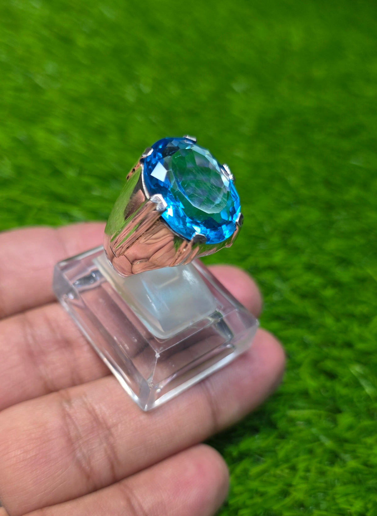 Premium Quality Blue Topaz Ring