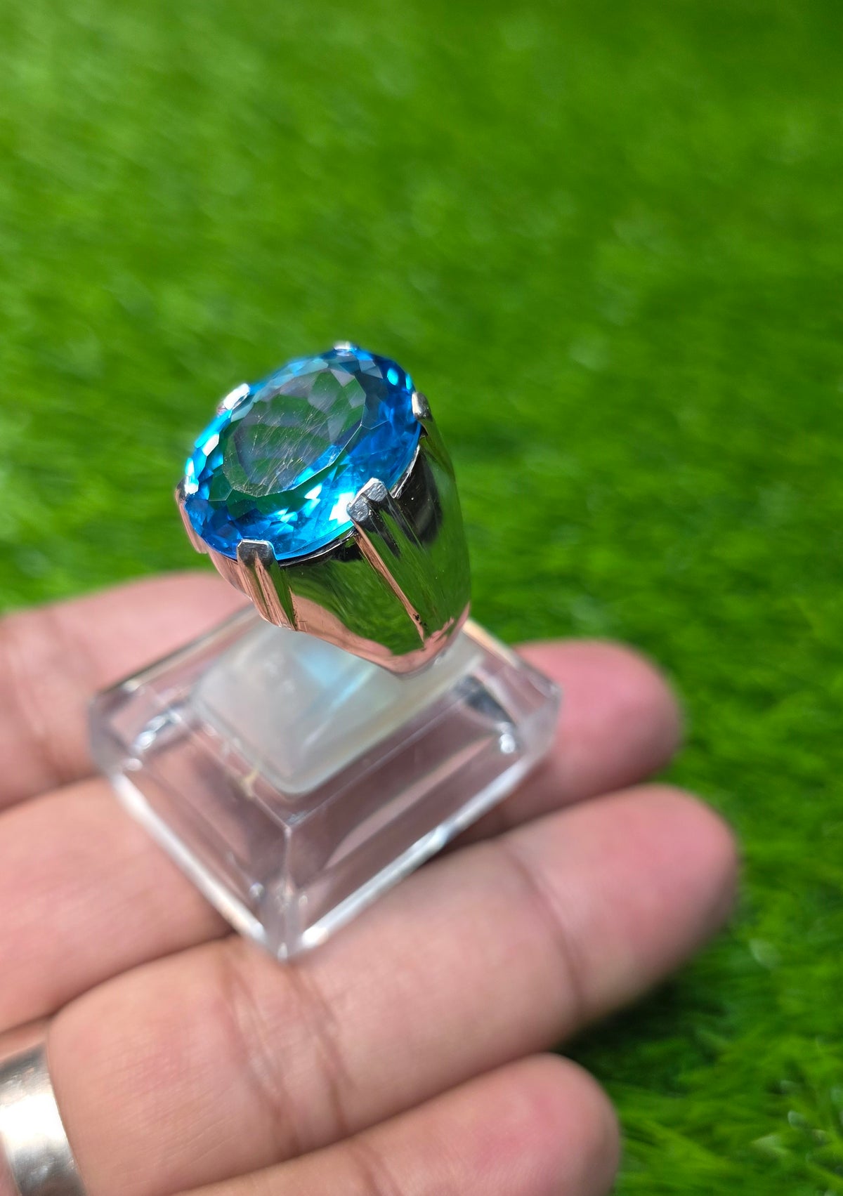 Premium Quality Blue Topaz Ring