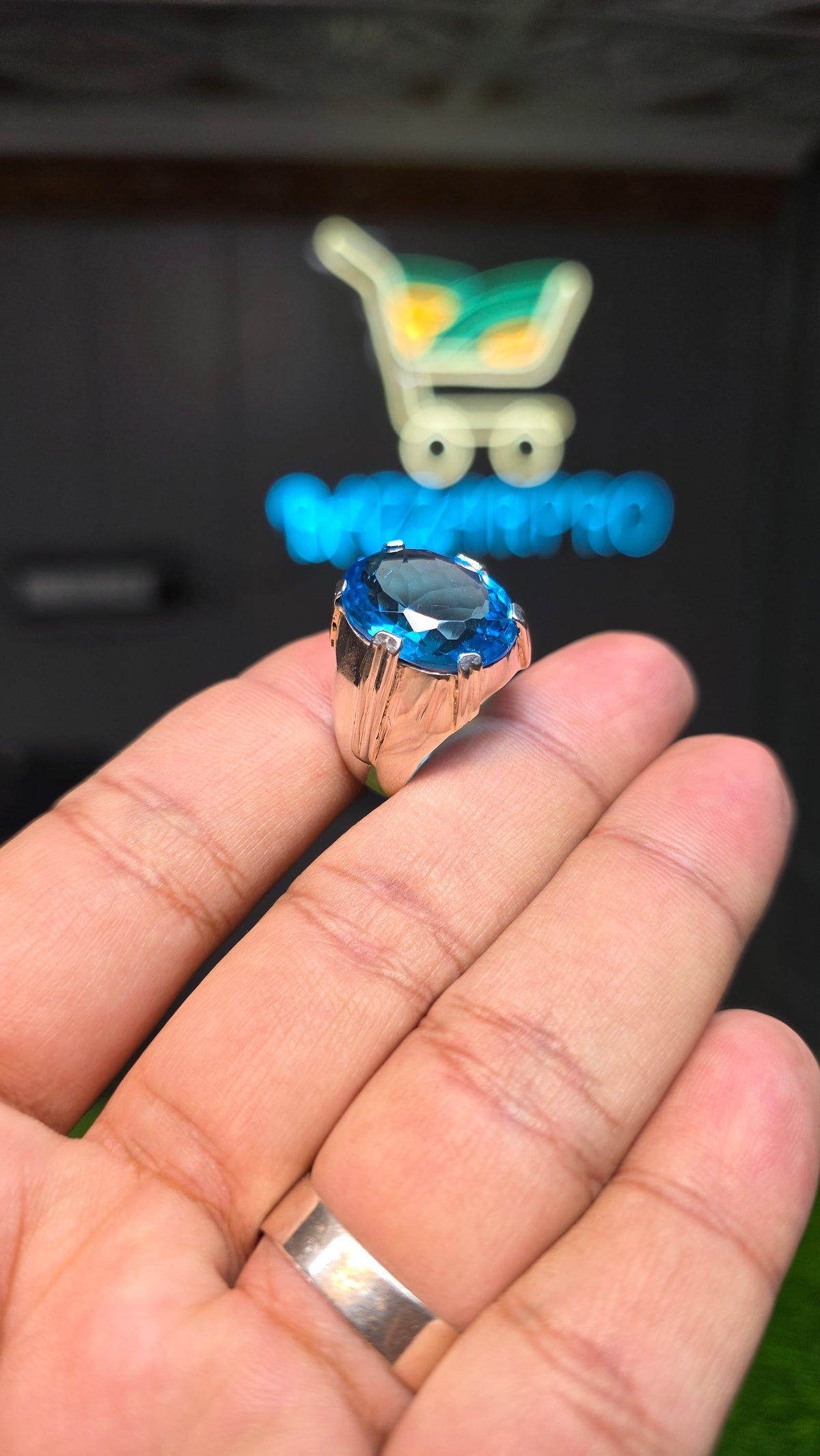 Premium Quality Blue Topaz Ring