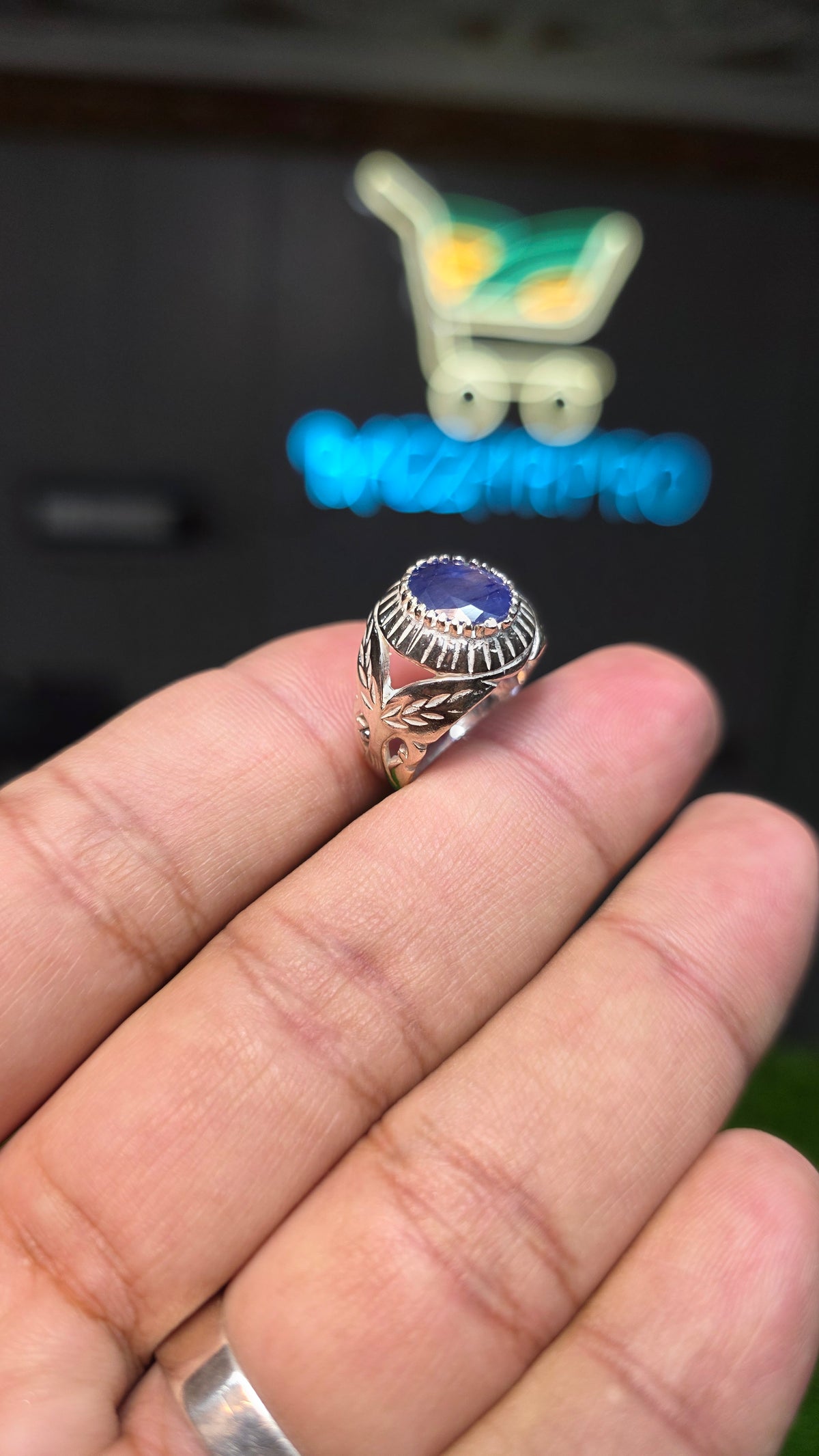 Natural Neelam Ring