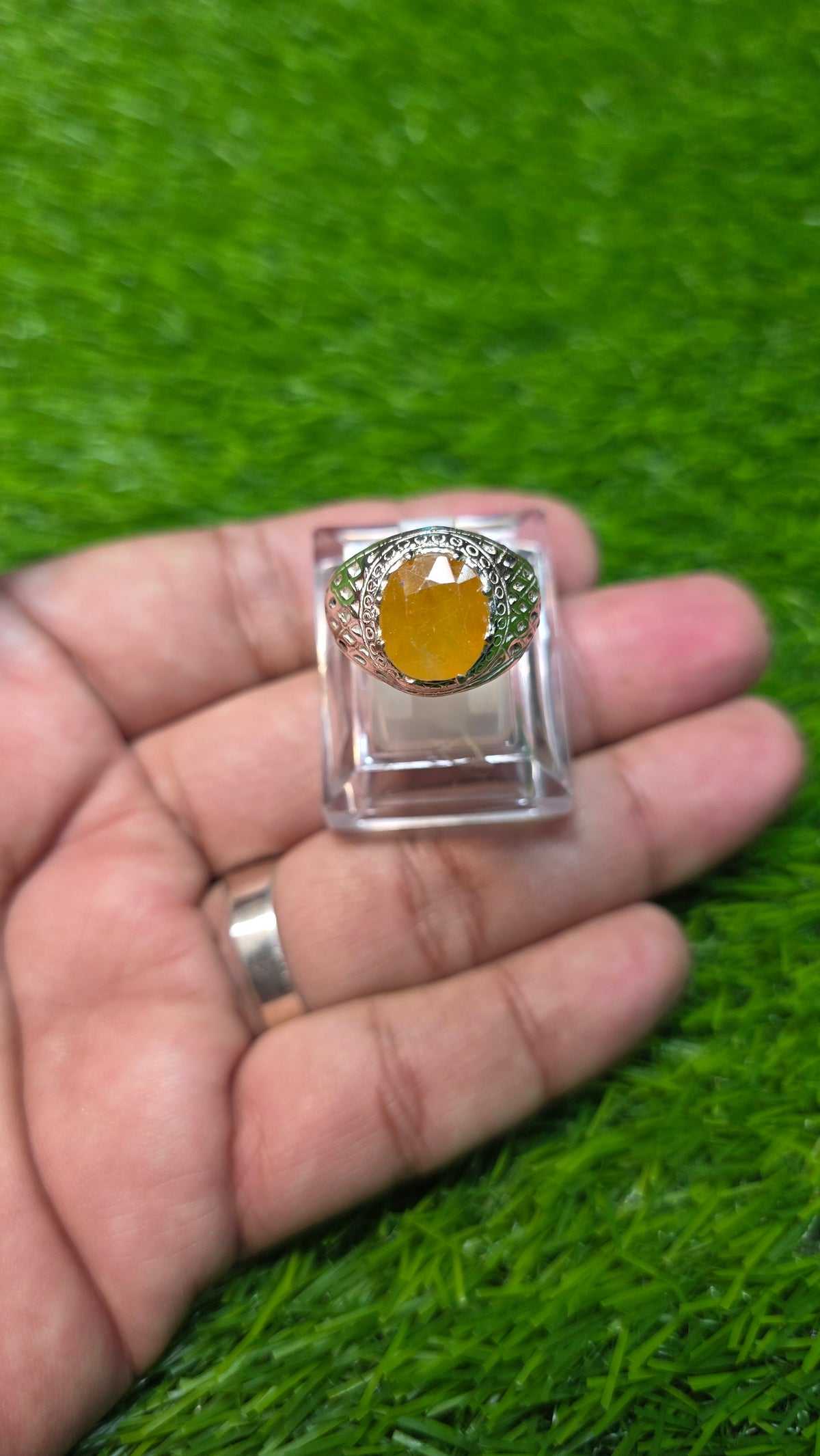 Supreme Quality Pukhraj Ring