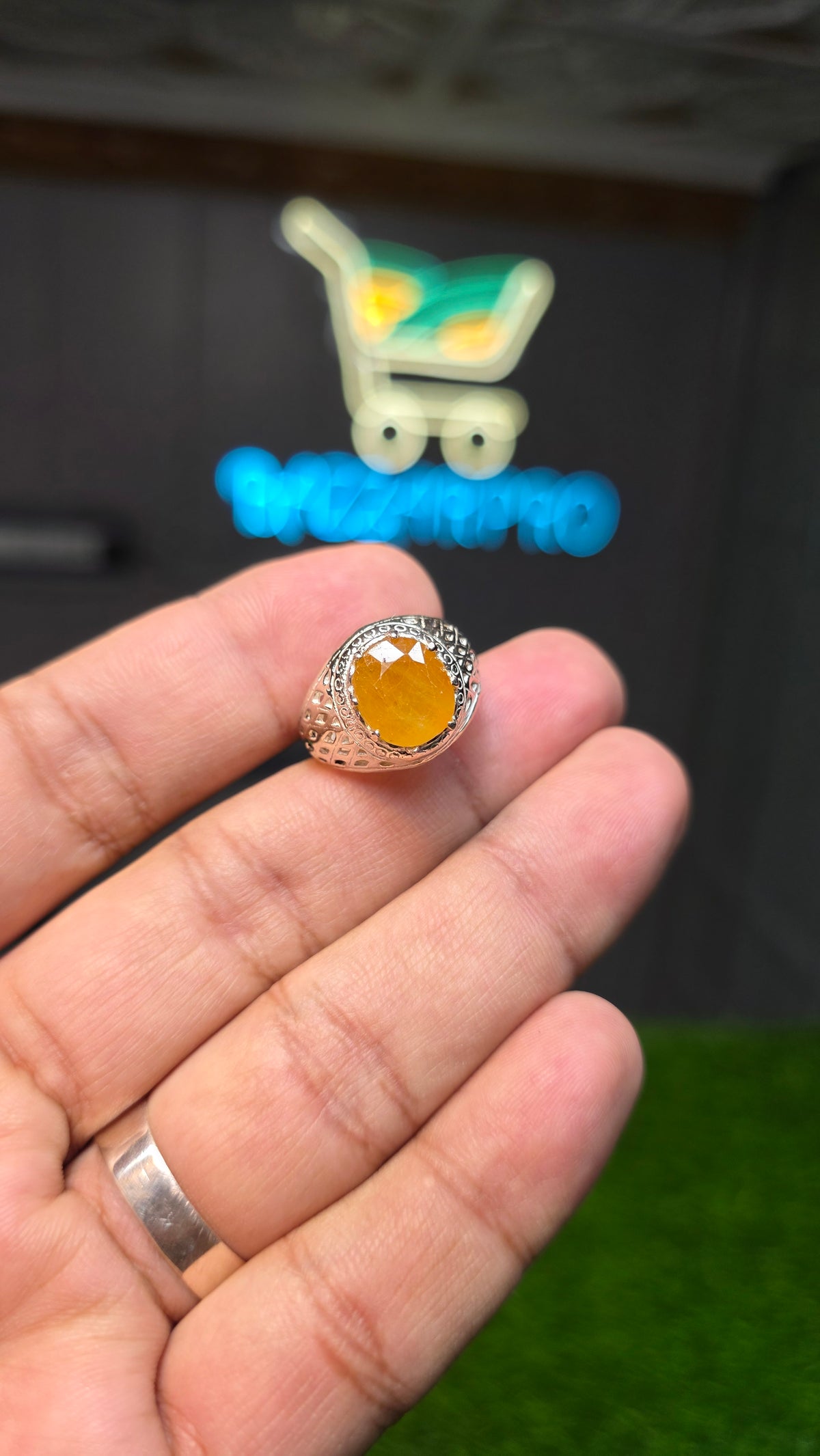 Supreme Quality Pukhraj Ring