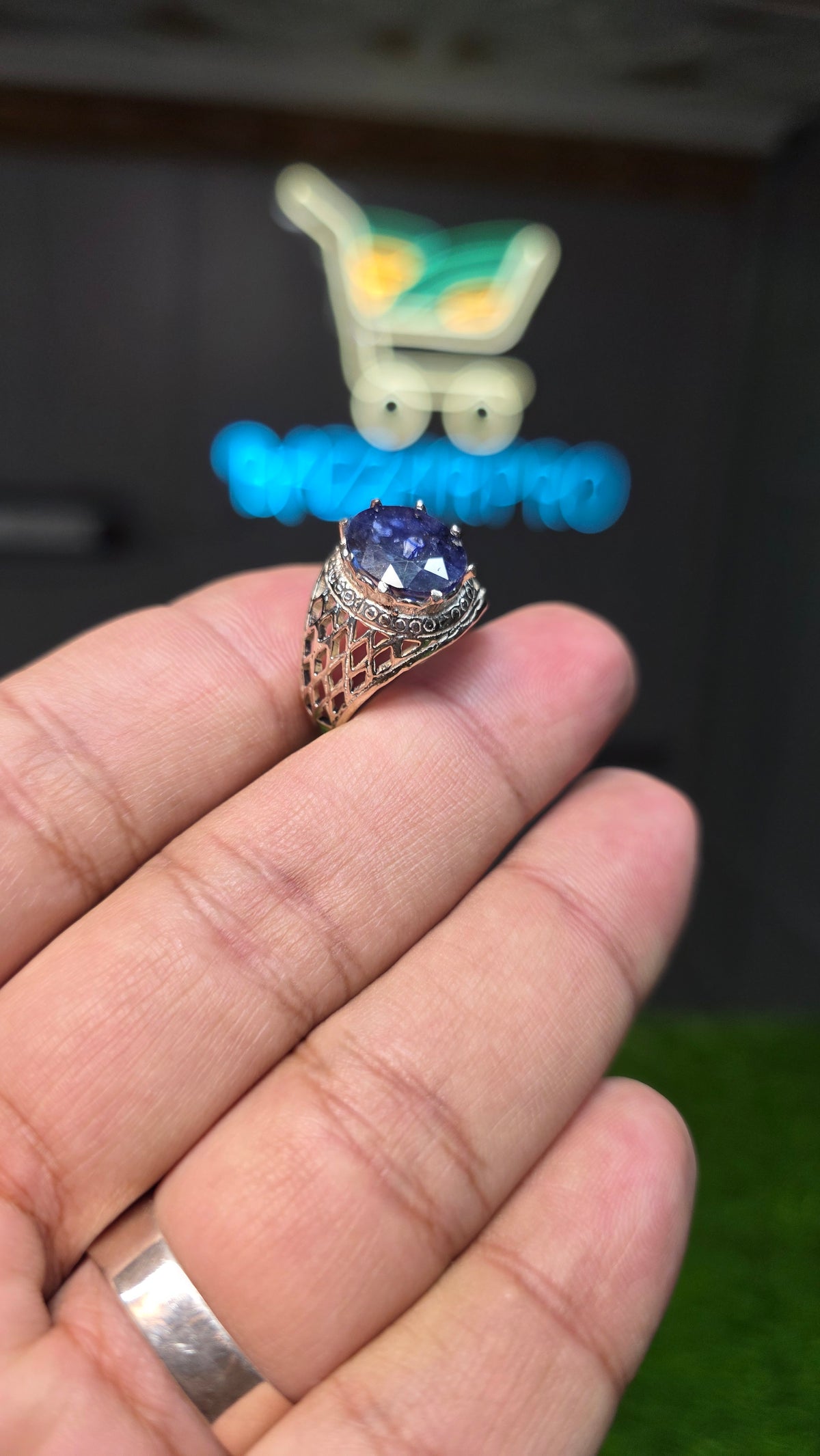 Natural Neelam Ring