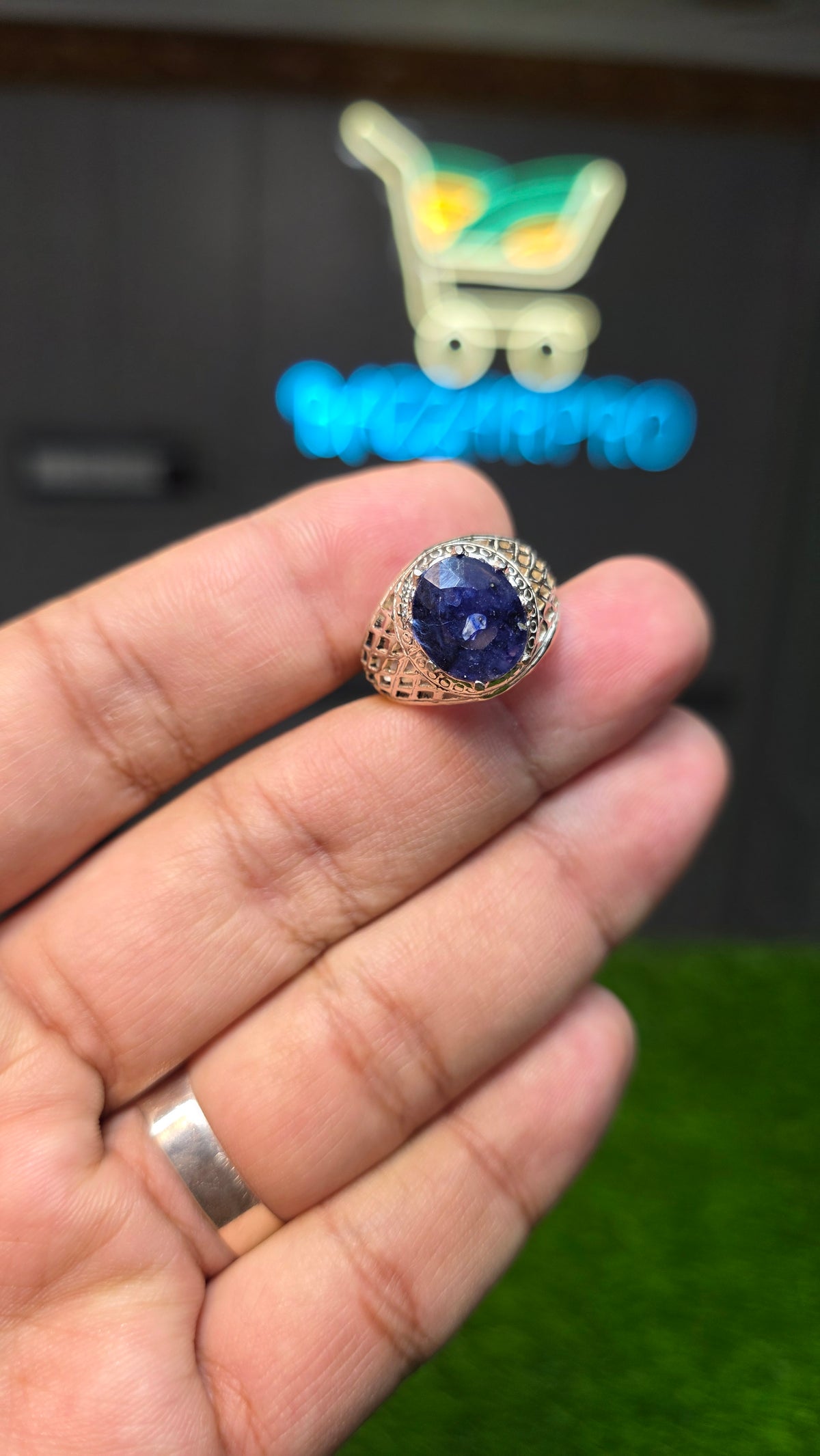 Natural Neelam Ring