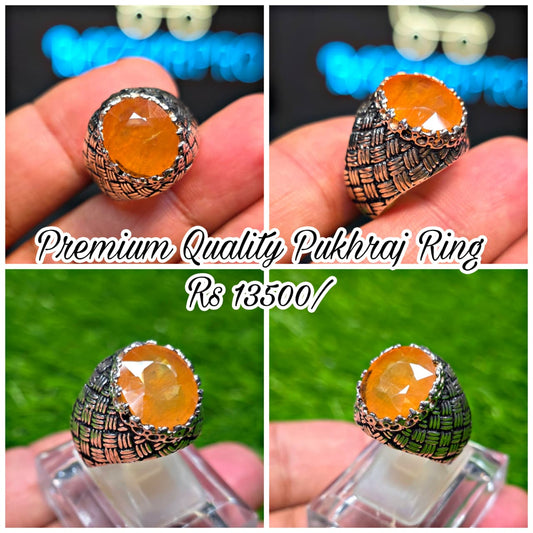 Premium Quality Pukhraj Ring