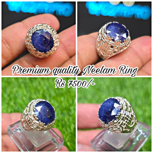Premium Quality Neelam Ring
