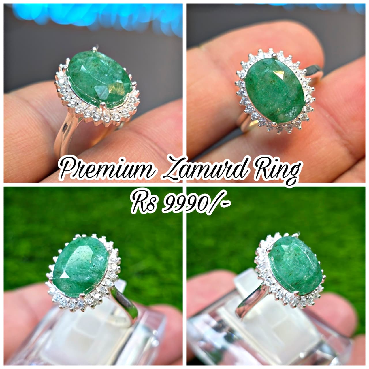Premium Quality Zamurd Ring (Ladies)