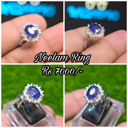 Premium Quality Neelam Ring (Ladies)