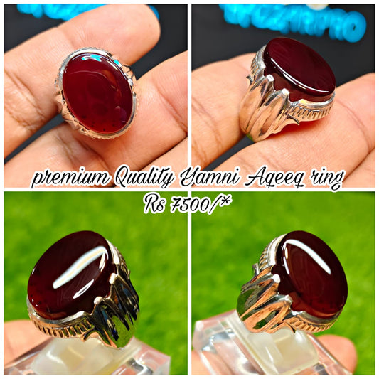 Premium Quality Yamni Aqeeq Ring