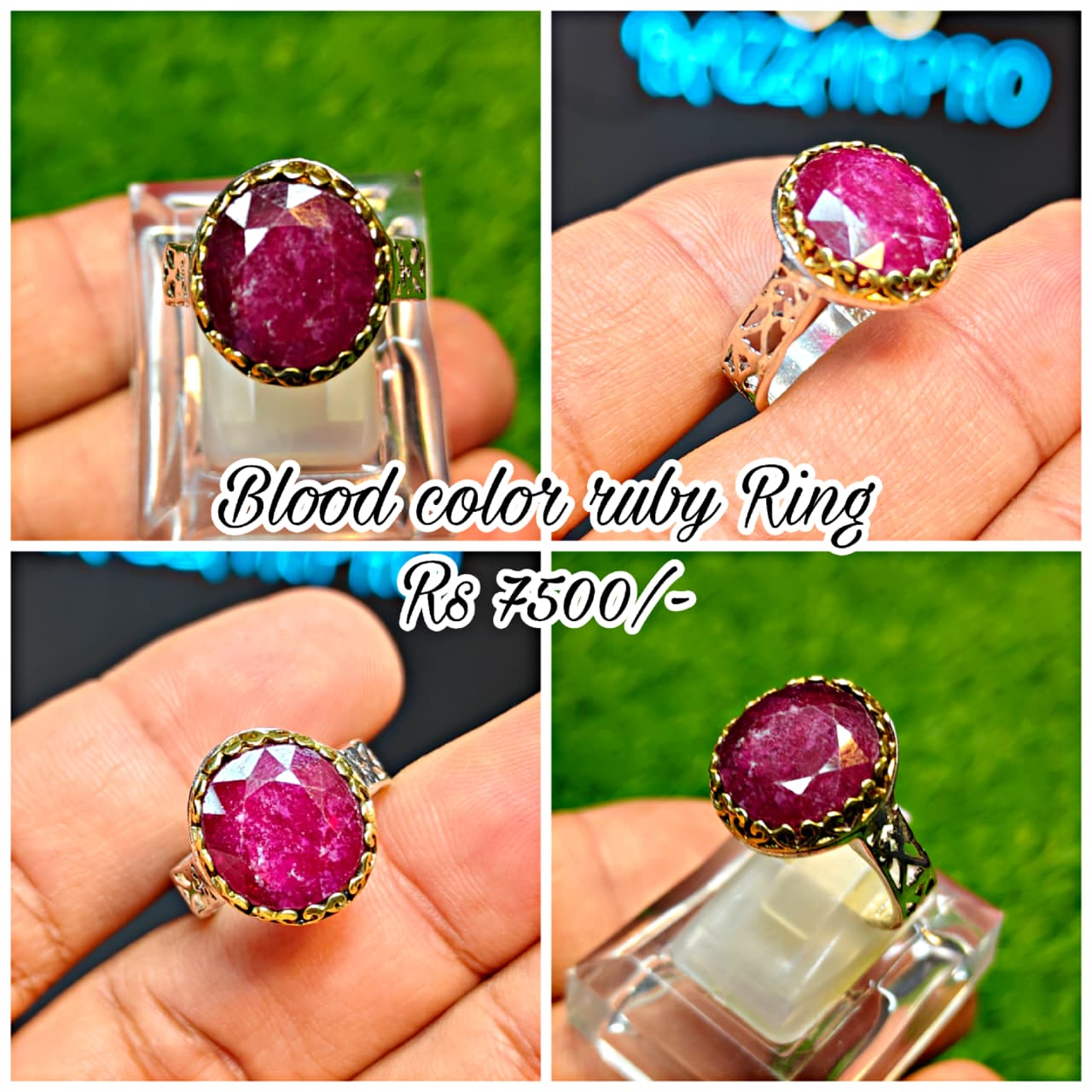 Premium Quality Blood Color Ruby Ring